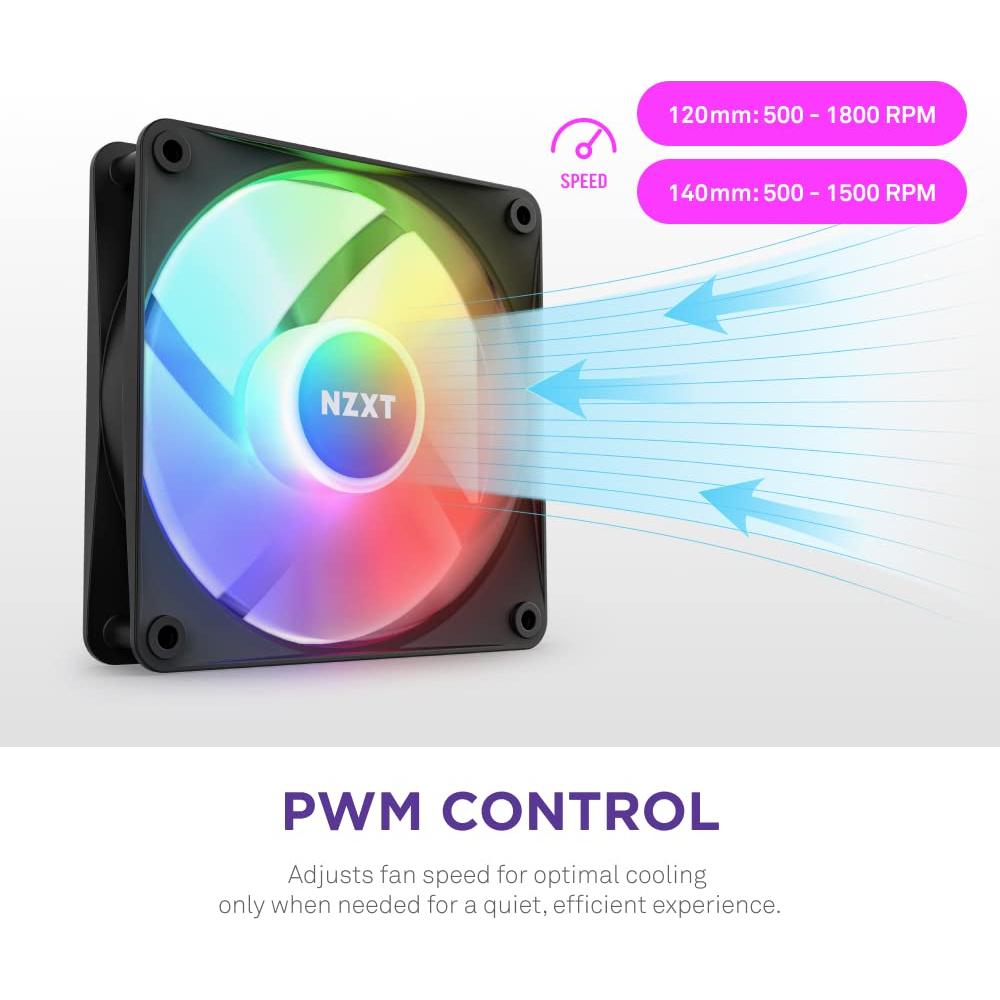 Ventiladores RGB NZXT F120 Core 3x120mm Alta Presión