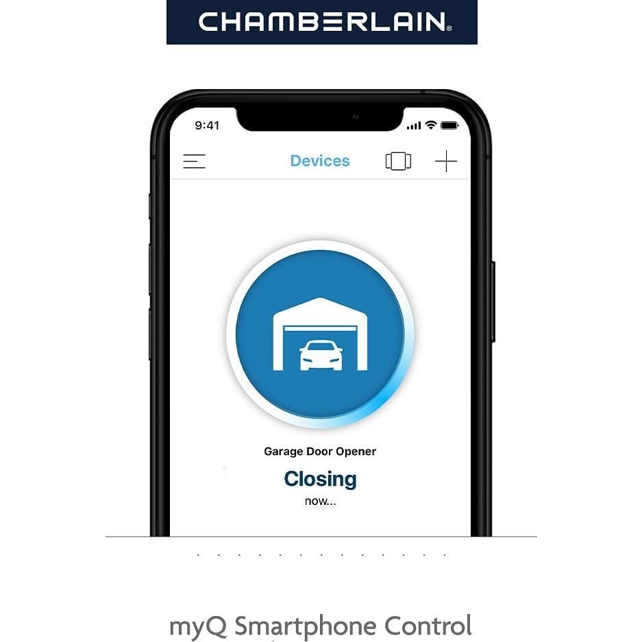 Abridor de Puerta de Garaje Chamberlain B2405 Wi-Fi Silencioso