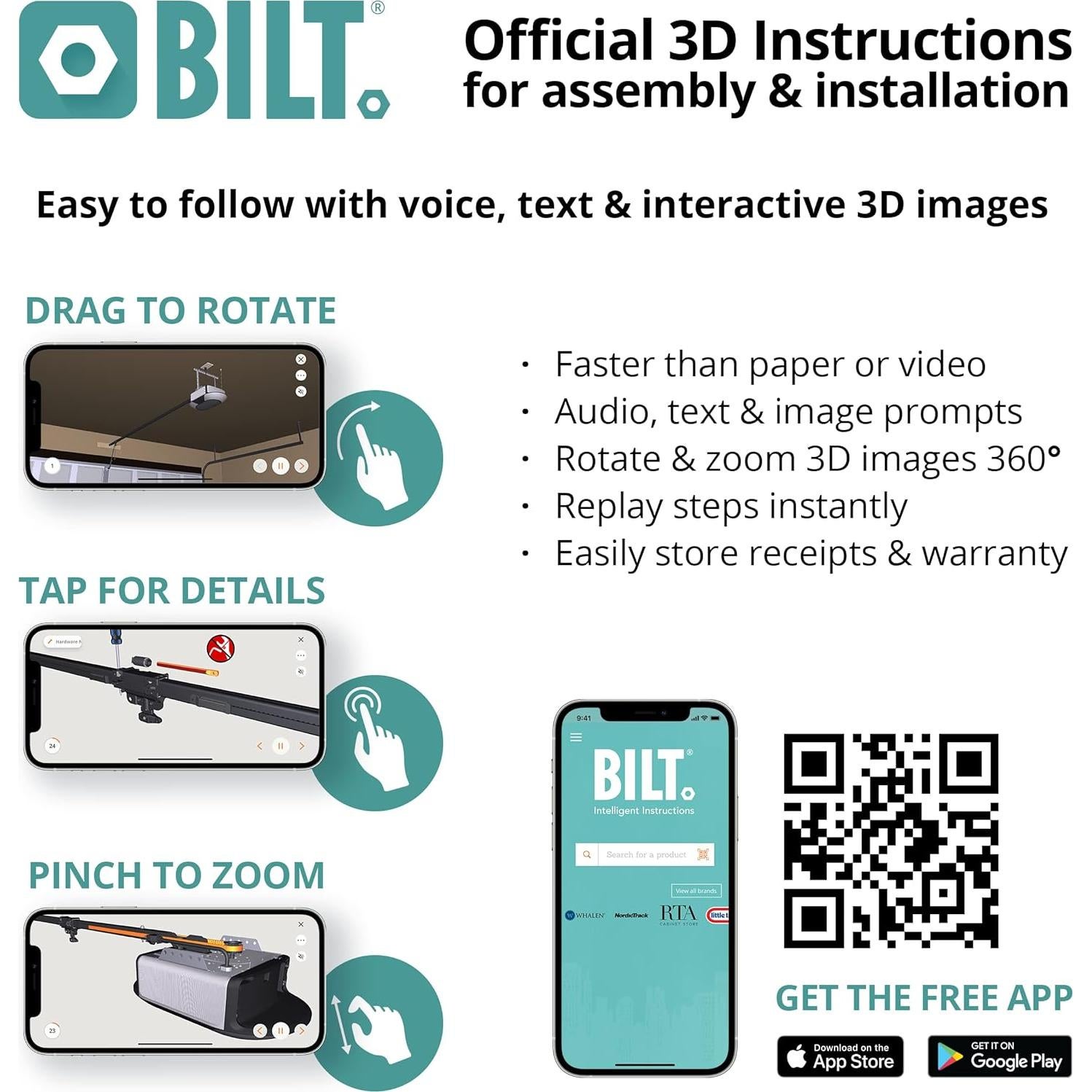 Abridor de Puerta de Garaje Chamberlain B2405 Wi-Fi Silencioso