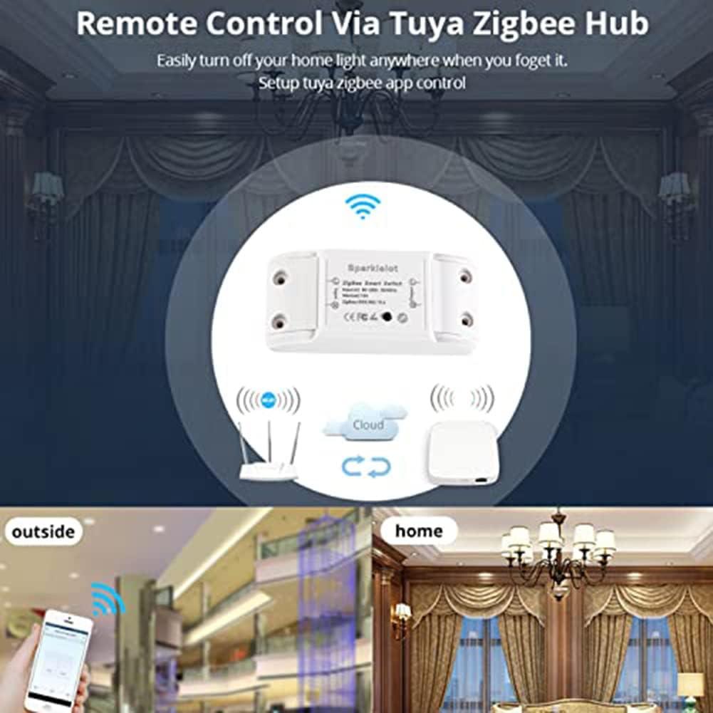 Interruptor Remoto Zigbee Sparkleiot 10A para Hogar Inteligente