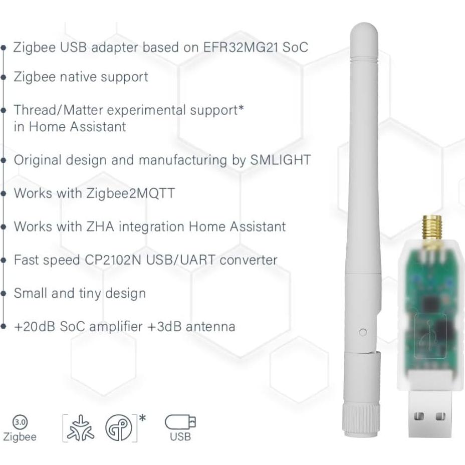 Coordinador Zigbee 3.0 SMLIGHT SLZB-07 Mini USB 19.94g