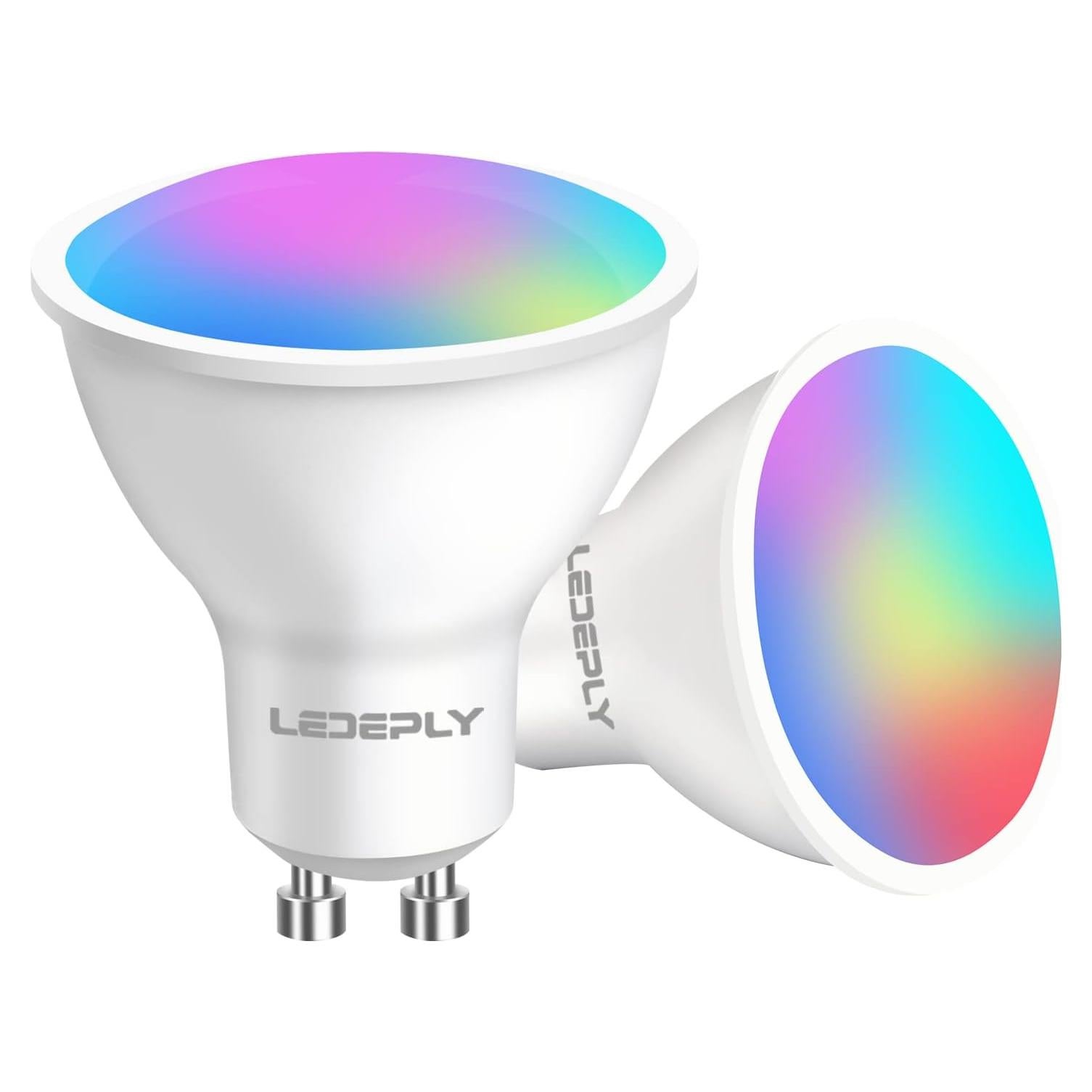 Bombillas Inteligentes Zigbee GU10 LEDEPLY 5W Regulables 2 Pcs