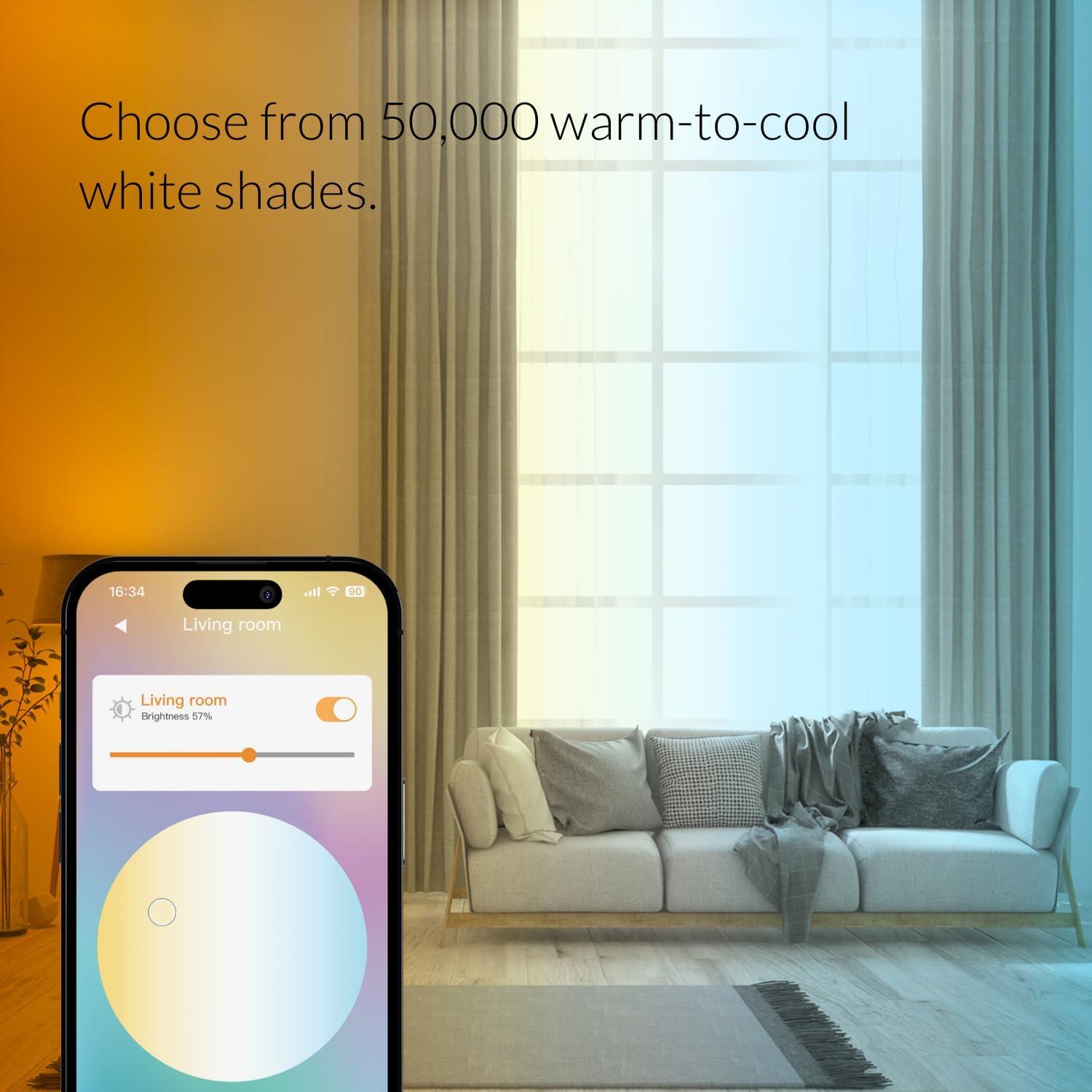 Bombilla Inteligente ERIA A19 Zigbee 800 Lúmenes 8.5W (Paquete de 2)