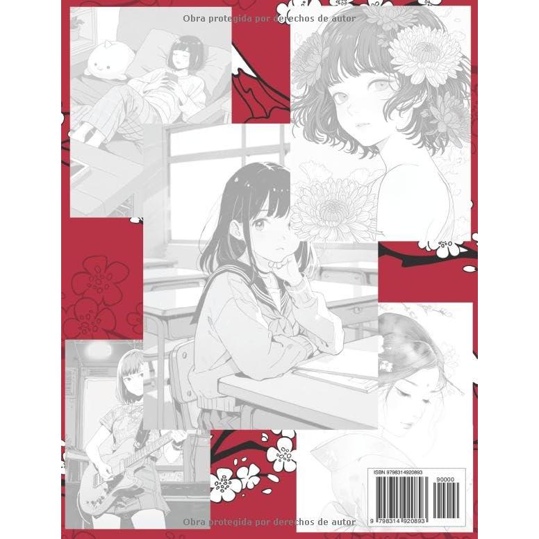 Libro Para Colorear De Chicas De Anime: Anime Y Manga Páginas Para Colorear De Elegantes Geishas Lindas Colegialas Kawaii Waifu Y Más Para Weeaboo Y ... Adulto Adolescente (japón) (Spanish Edition)