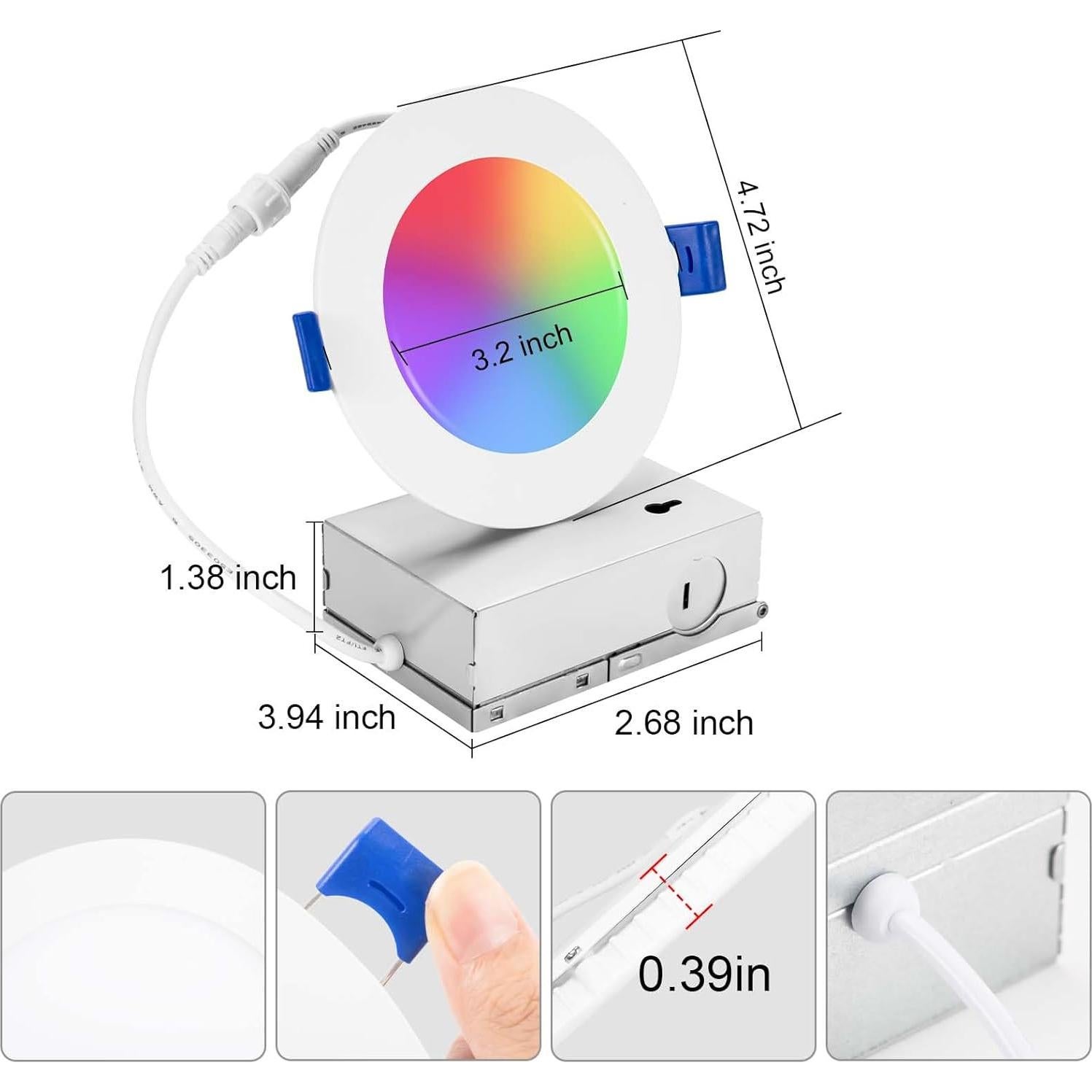 Xsky Downlight Empotrado Inteligente Zigbee 10W 750LM 4 Pulgadas