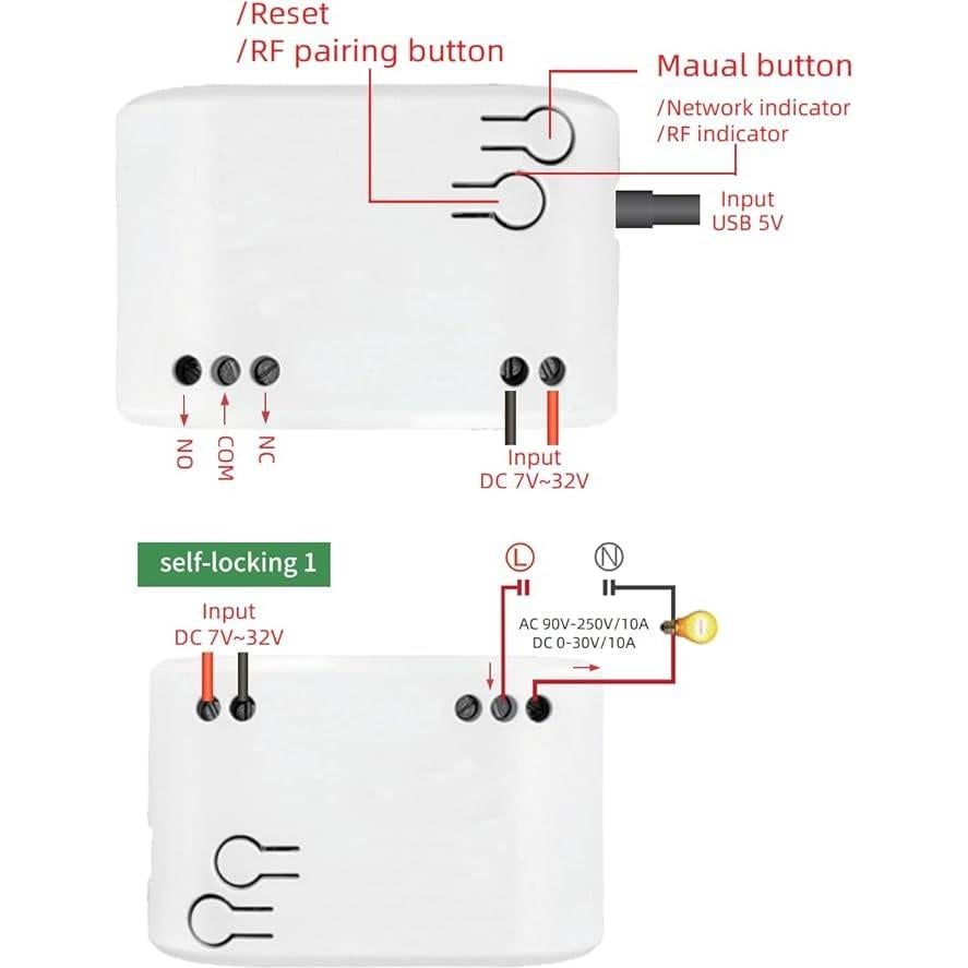 Sensor de Temperatura Inteligente Huacaoe Zigbee 1CH a Prueba de Agua