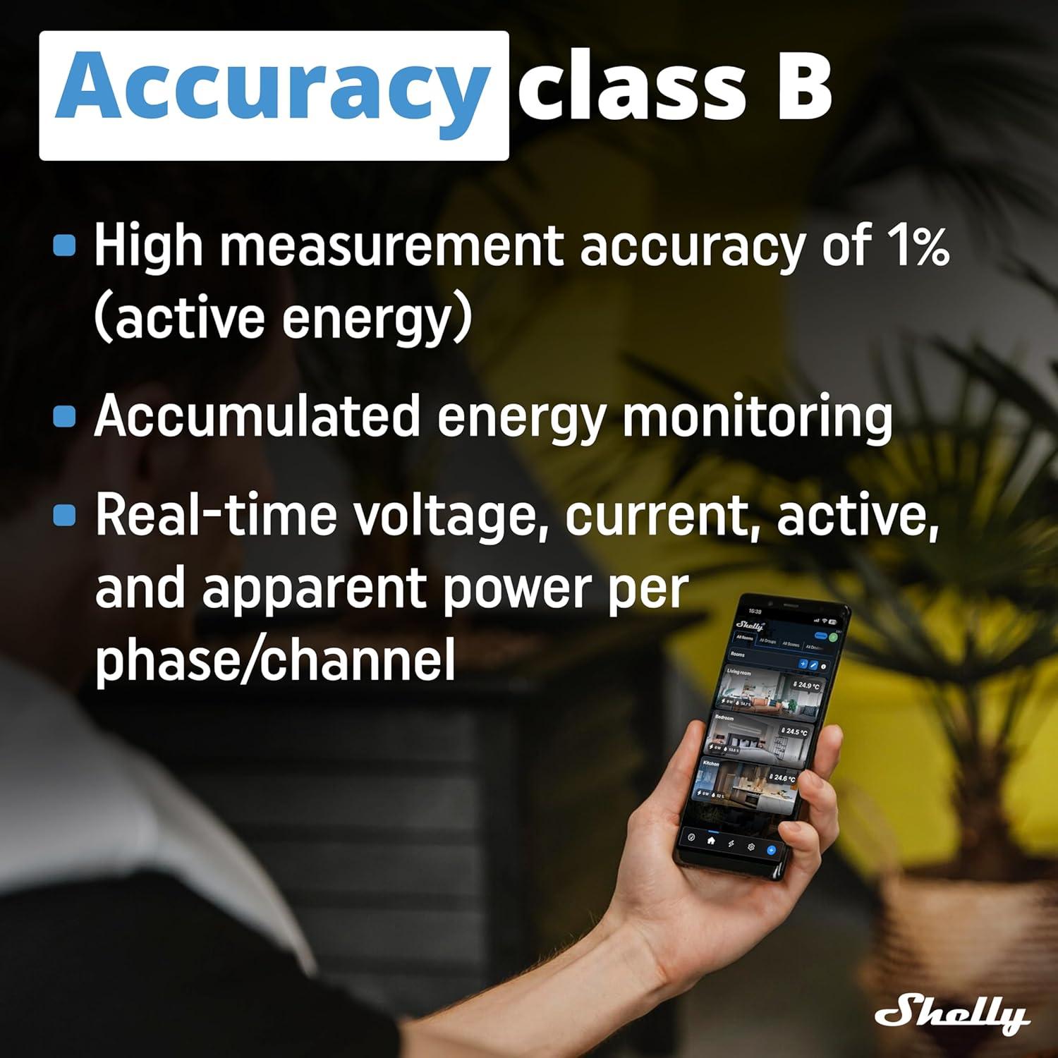 Medidor de Energía Shelly Pro 3EM 3CT 63 - Wi-Fi y LAN