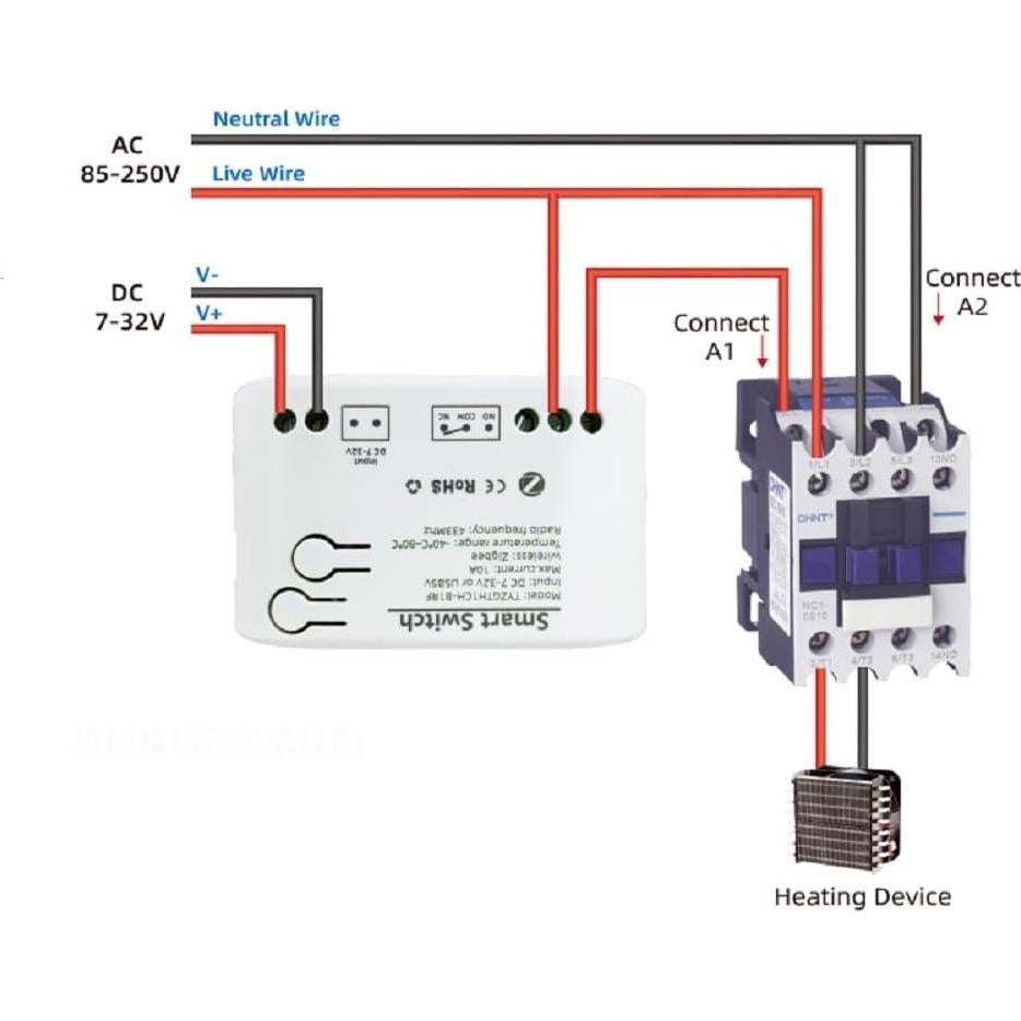 Controlador de Temperatura y Humedad Zigbee MHCOZY 10A