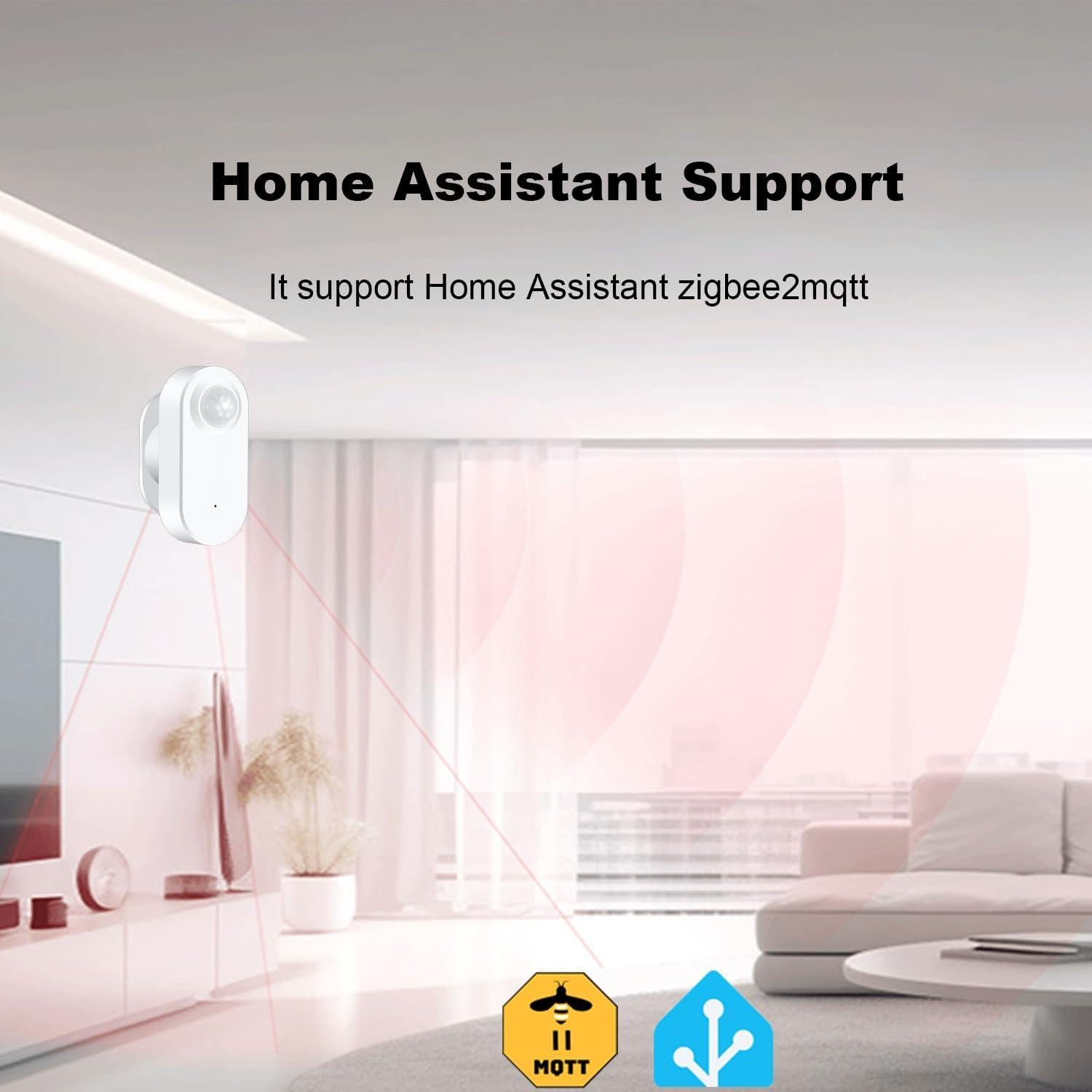 Sensor de Movimiento Inteligente Haozee ZG-PIR, Detección PIR y Lux