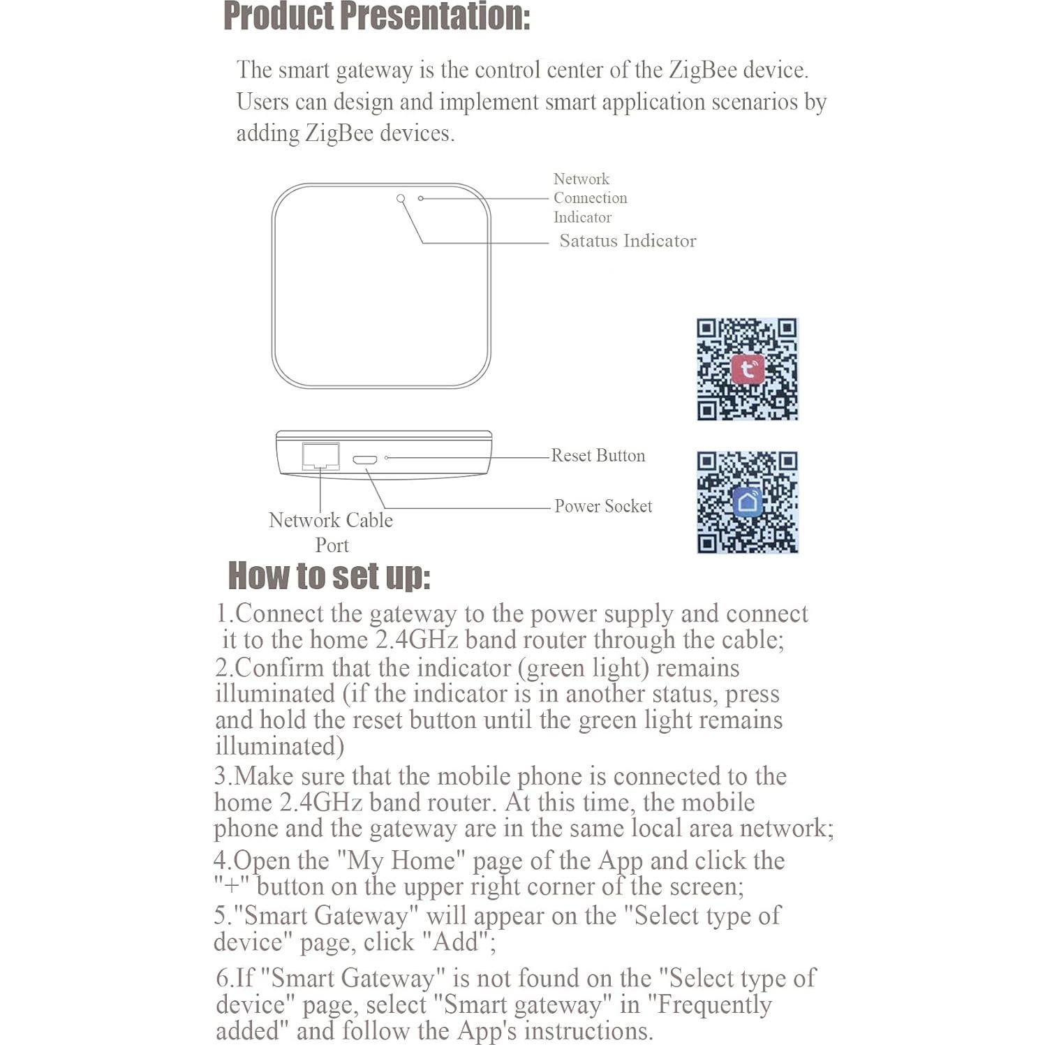 Hub Zigbee Tuya G06 para Hogar Inteligente - Soporta 300 Dispositivos