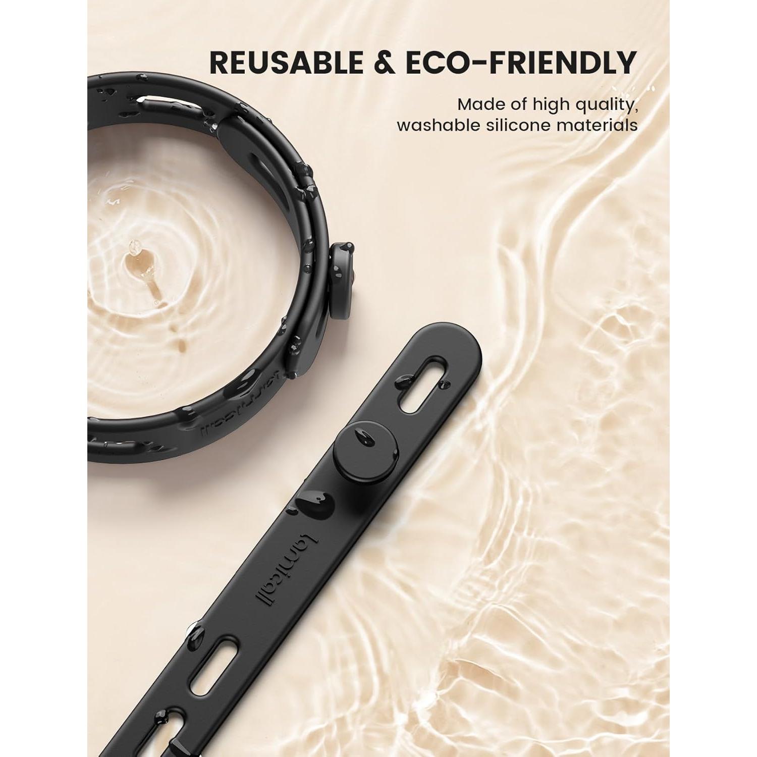 10Pack Correas de Silicona Lamicall para Organizar Cables