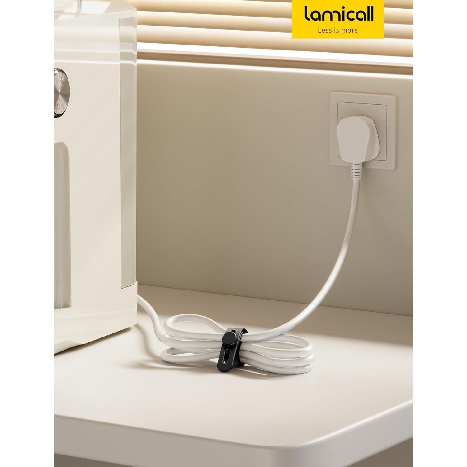 10Pack Correas de Silicona Lamicall para Organizar Cables