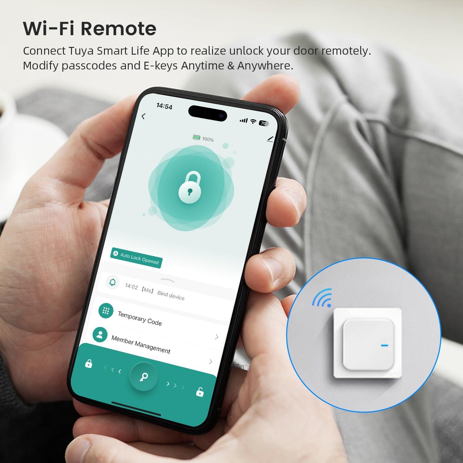 Puente Wi-Fi LOQRON para Cerraduras Inteligentes Bluetooth
