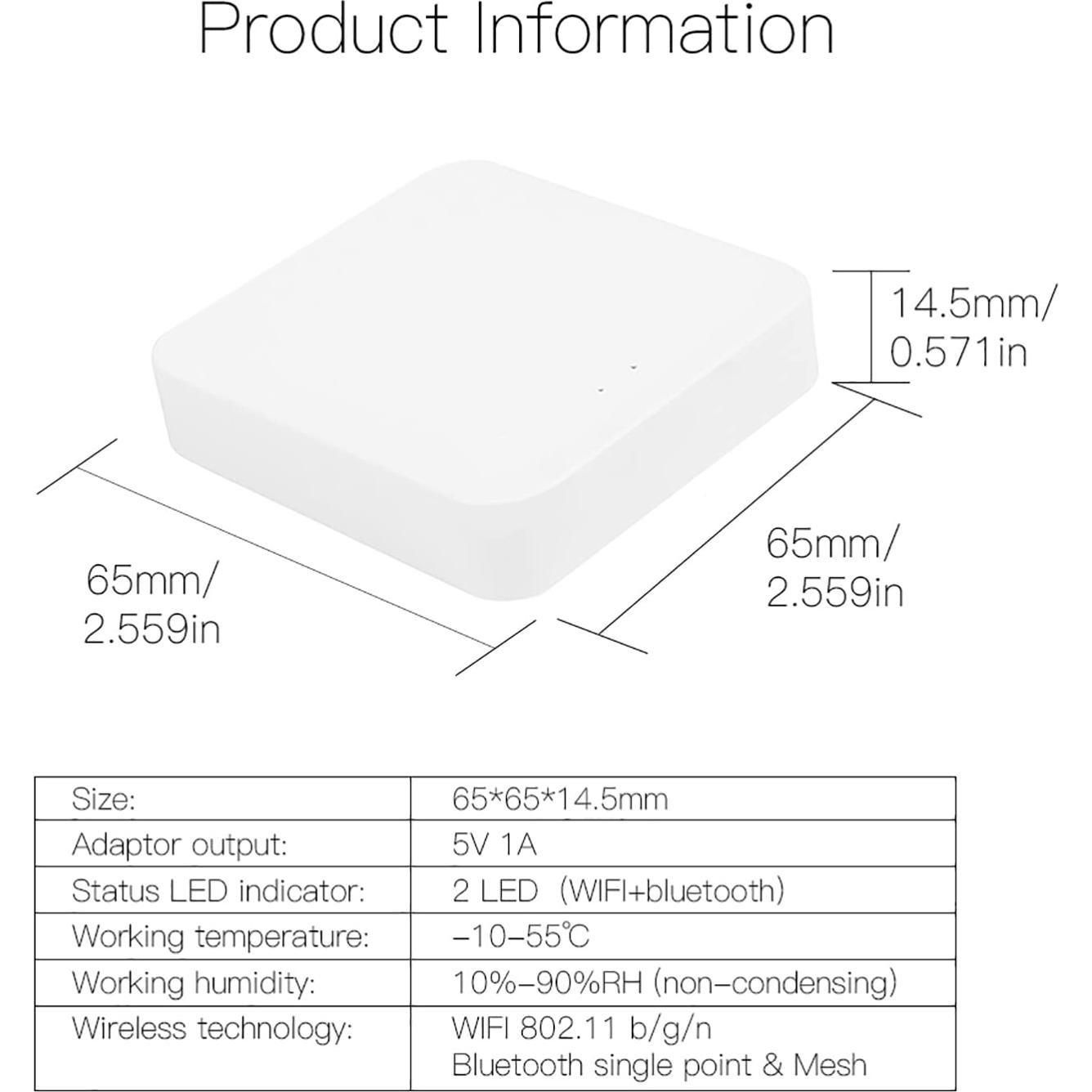 Hub Inteligente Bluetooth SENCKIT TYZG1 - Control por App y Voz