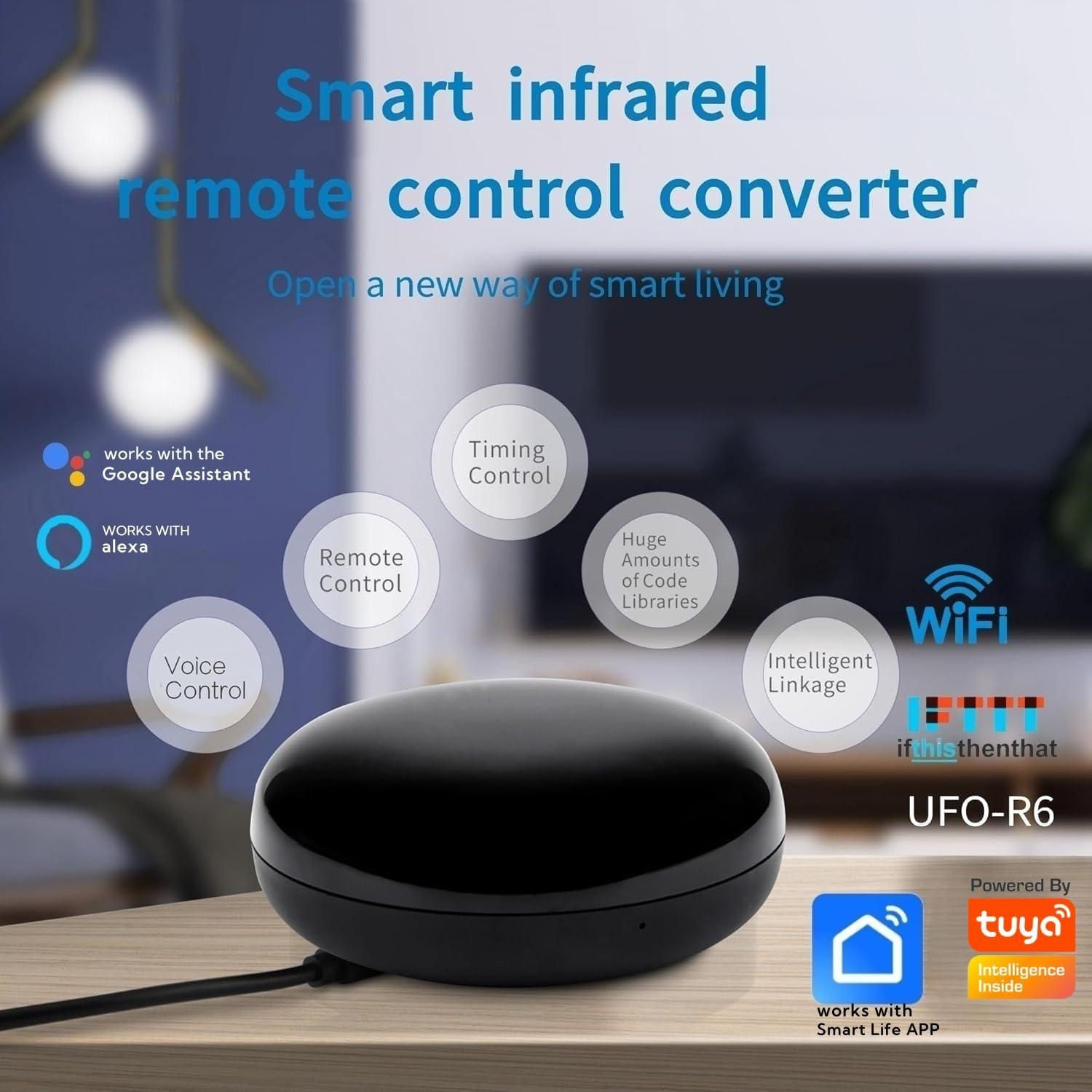 Hub Control Remoto Infrarrojo Jinvocloud UFO-R6 WiFi 90g