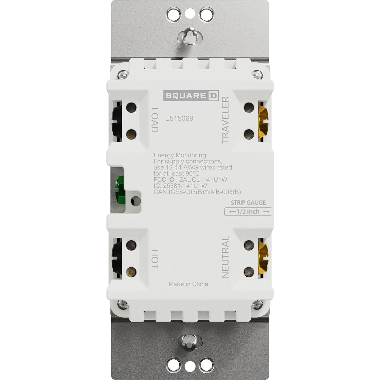 Interruptor de Luz Inteligente Square D Schneider 15A Z-Wave