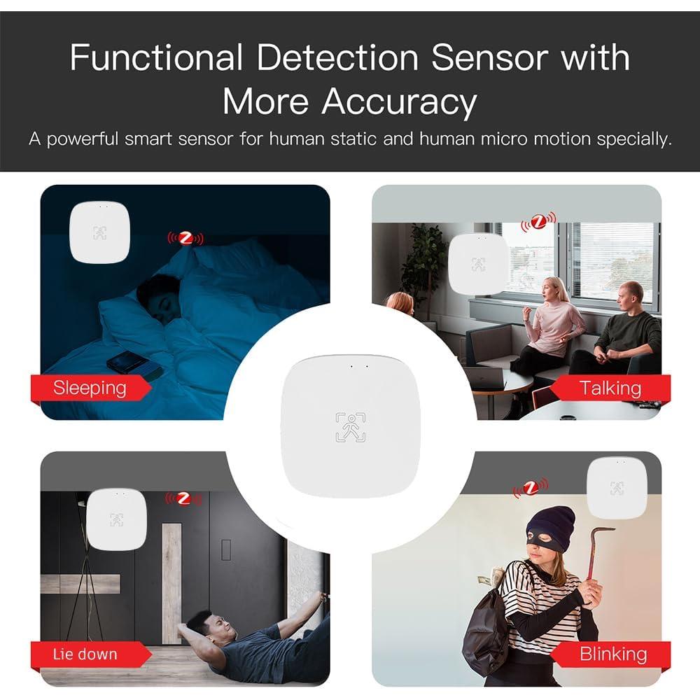 Sensor de Presencia WenzhiIoT Zigbee 5.8GHz Radar MmWave