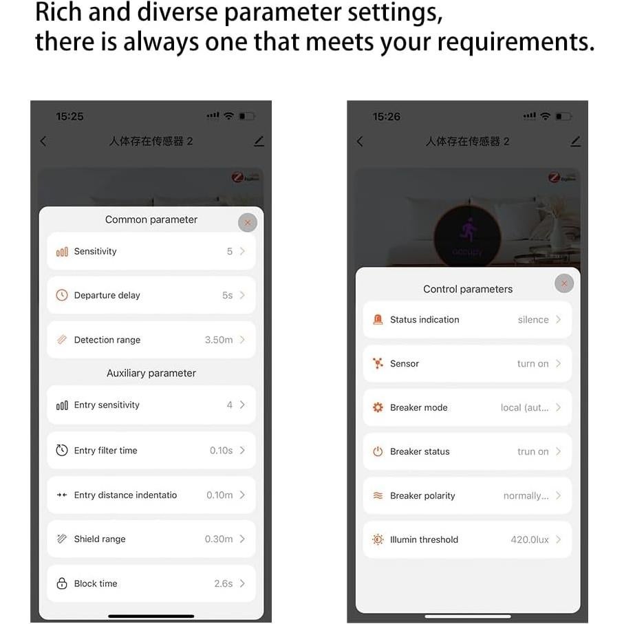Sensor de Presencia WenzhiIoT Zigbee 24GHz Radar 10m