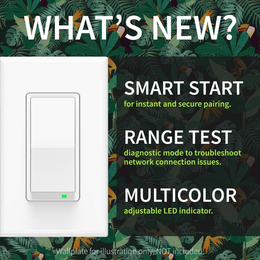 Interruptor Z-Wave Zooz 800LR S2 On/Off Blanco 600W