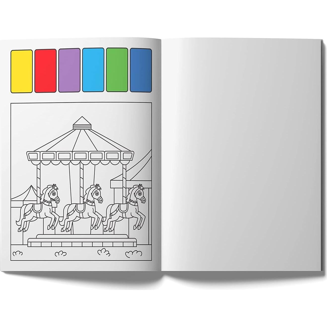 Carnival: Pick and Paint Coloring Activity Book
