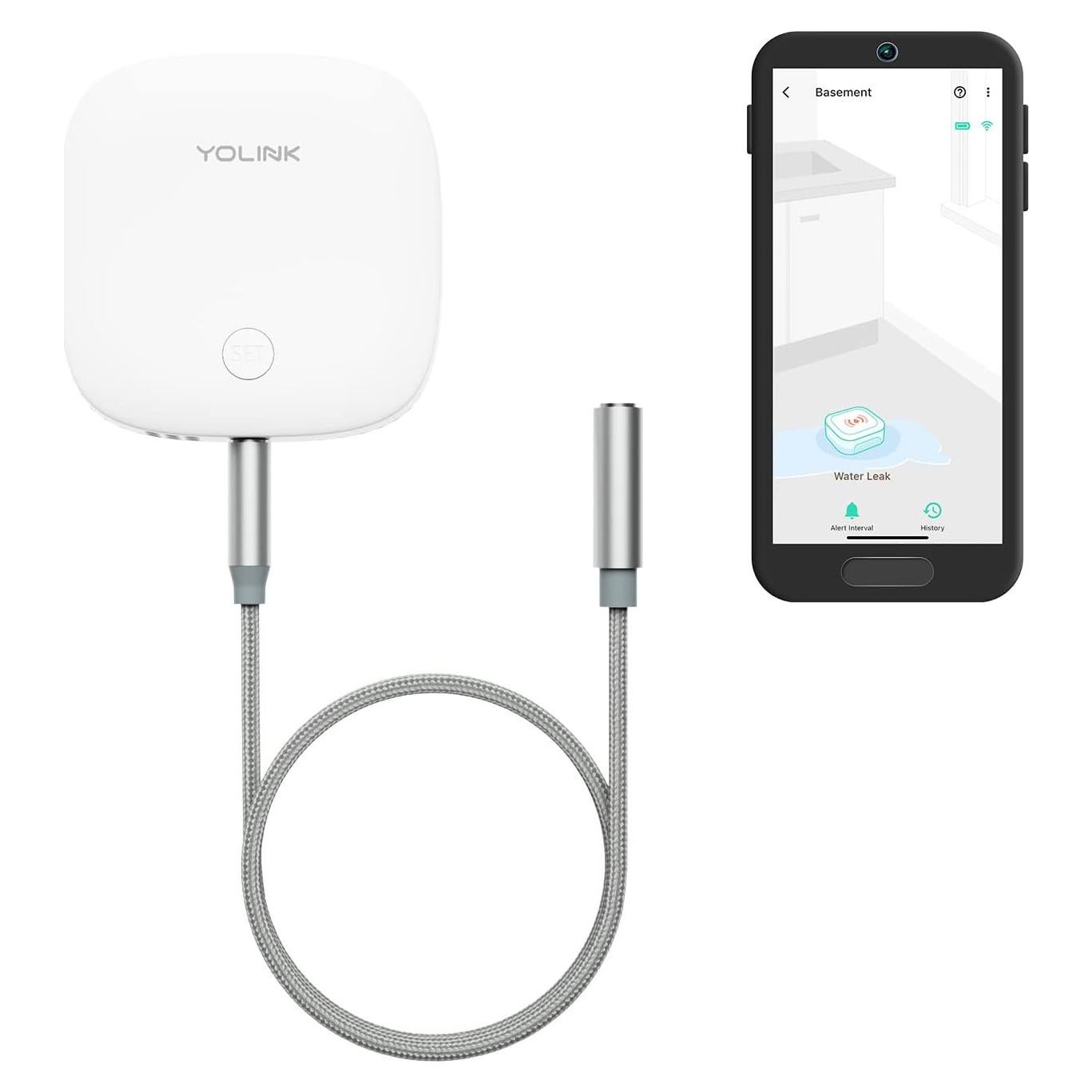 Sensor de Fugas de Agua YoLink YS7904-UC 402m con Sirena 105dB