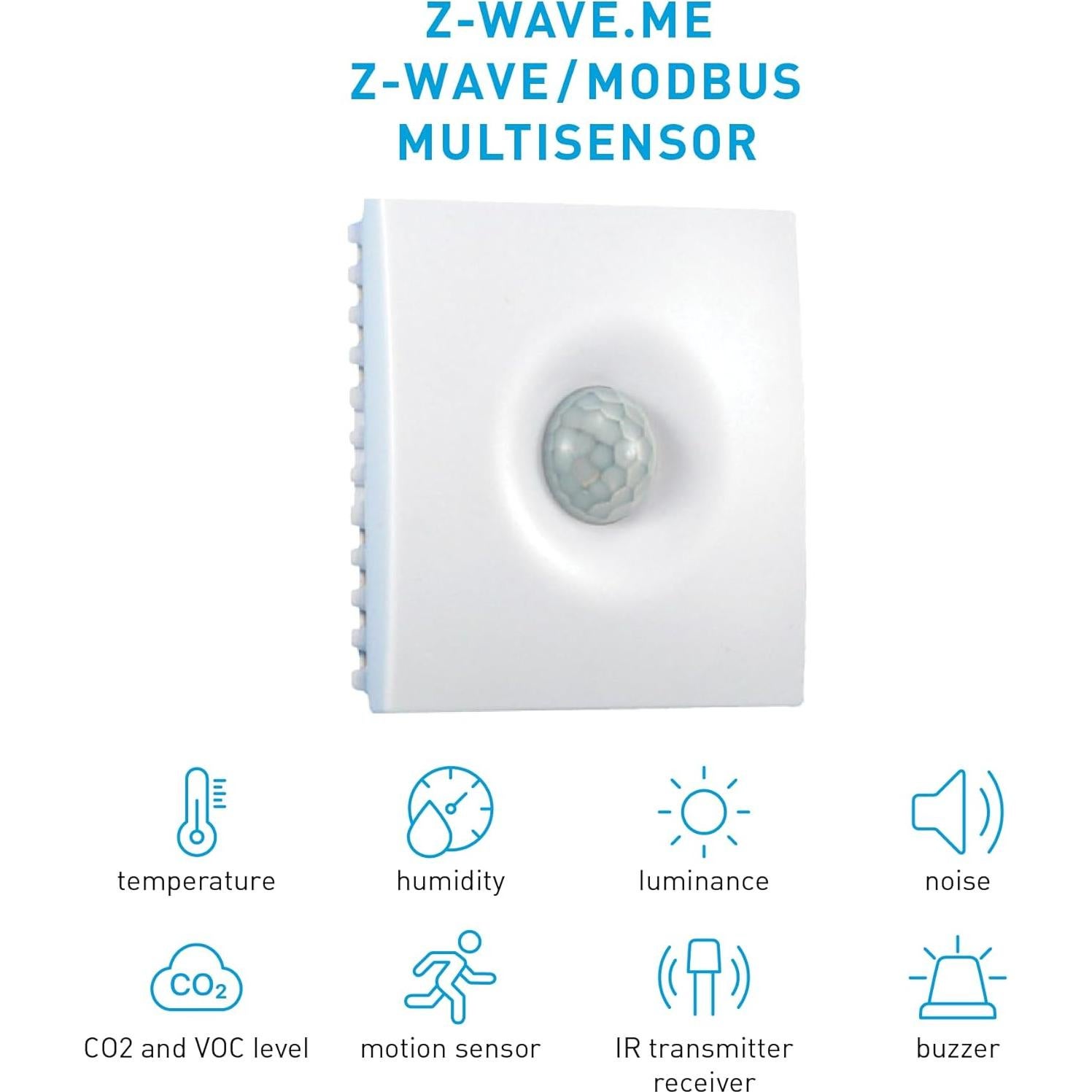 Multisensor Z-Wave.Me 8-en-1 Temperatura, Humedad, Luz