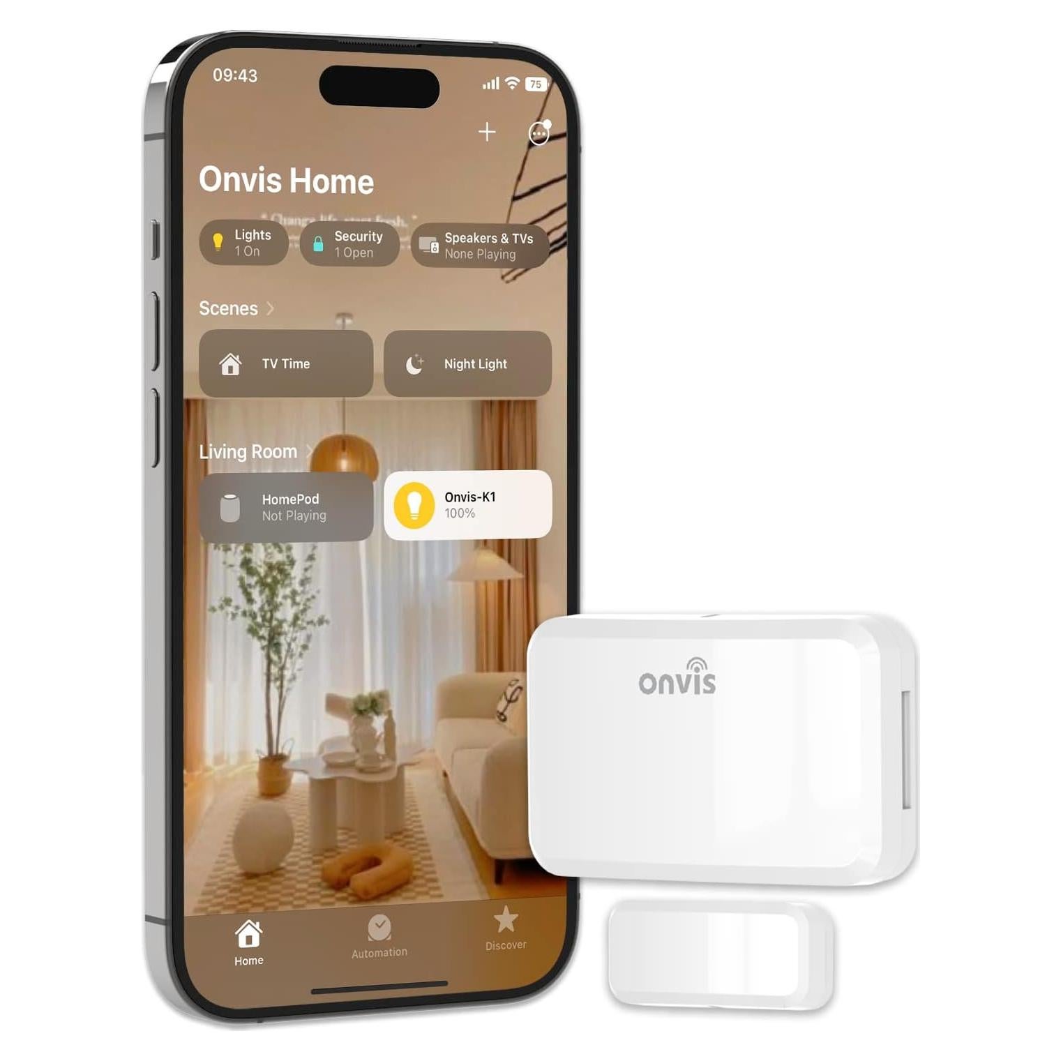 Sensor de Puerta y Ventana Onvis CT3 Bluetooth HomeKit
