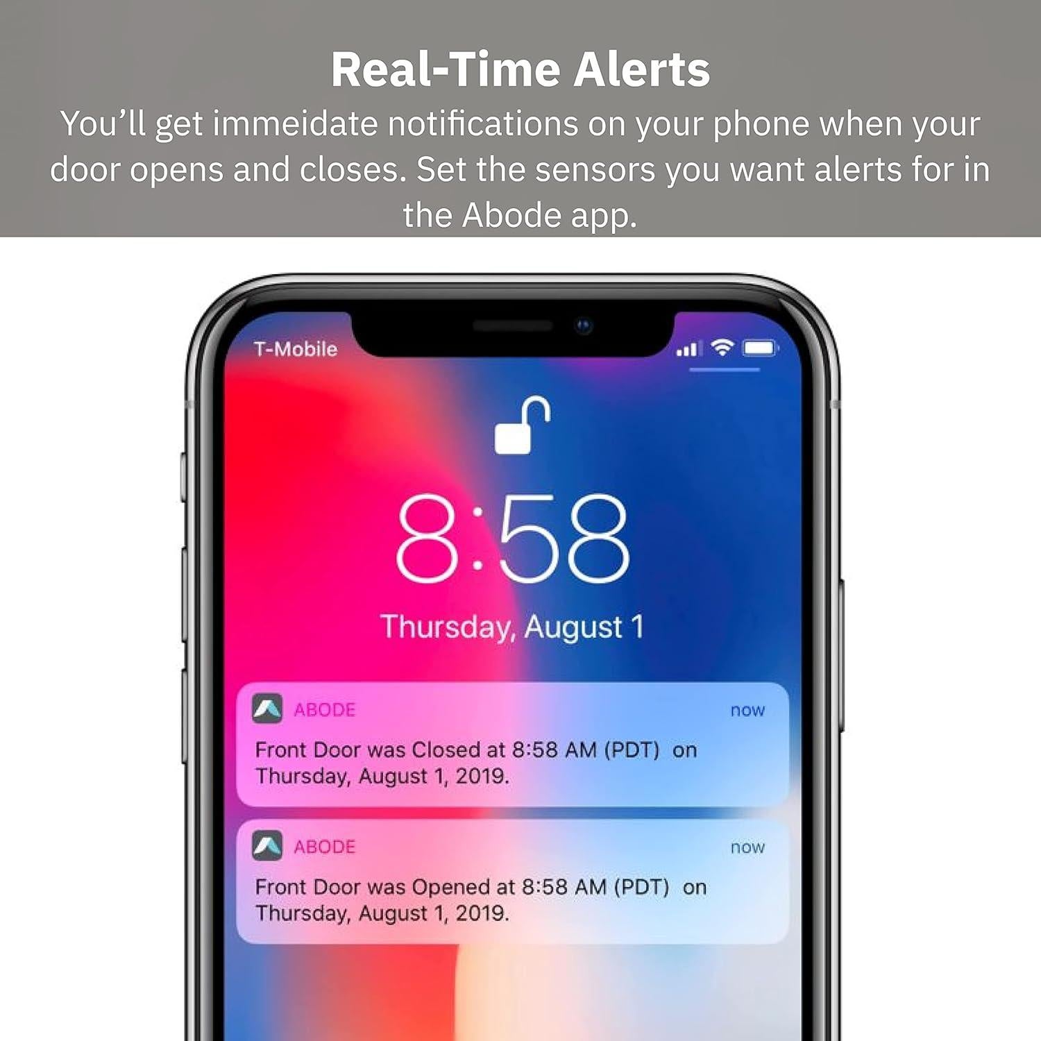 Sensor de Puerta/Ventana Abode Slim Strip Blanco - Inalámbrico