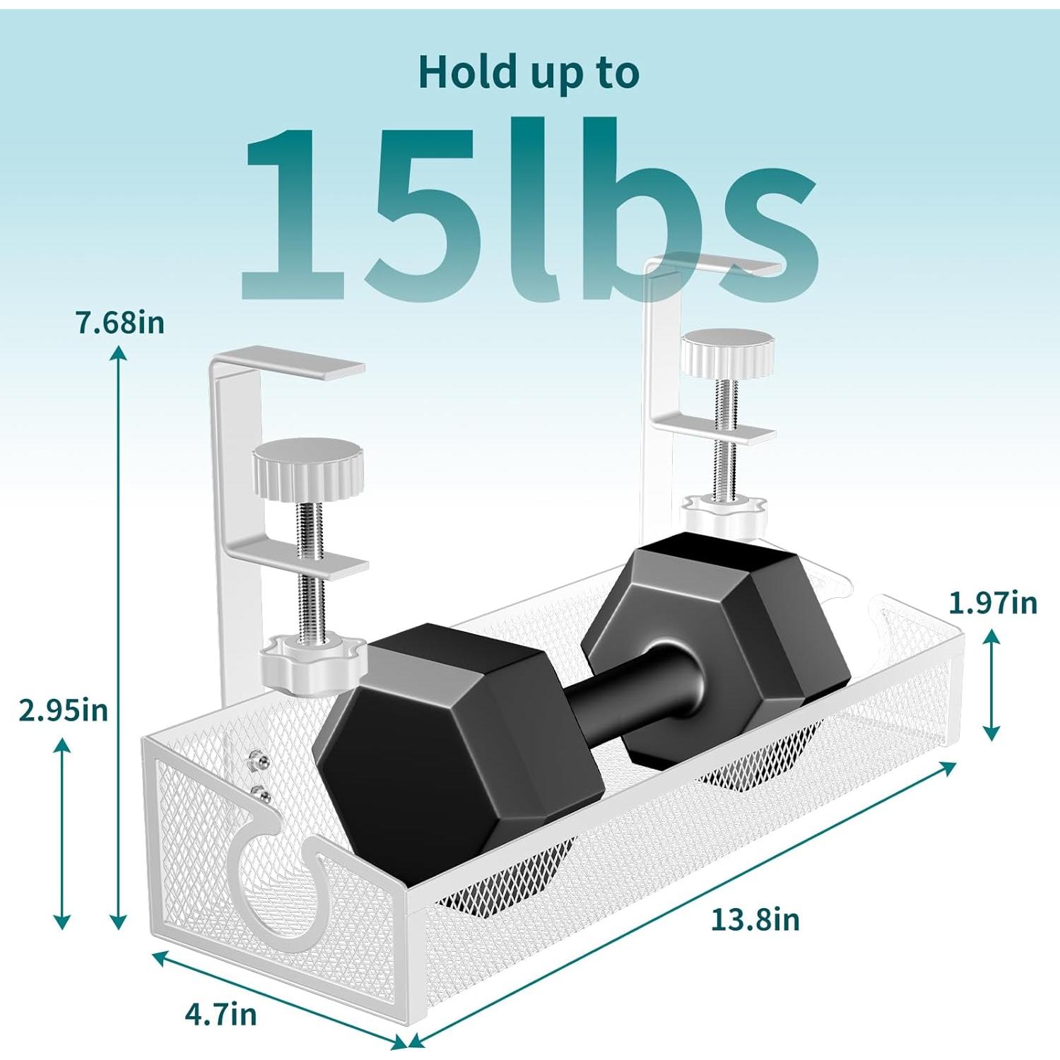 Bandeja de gestión de cables Kaiferty 2 paquetes blanca