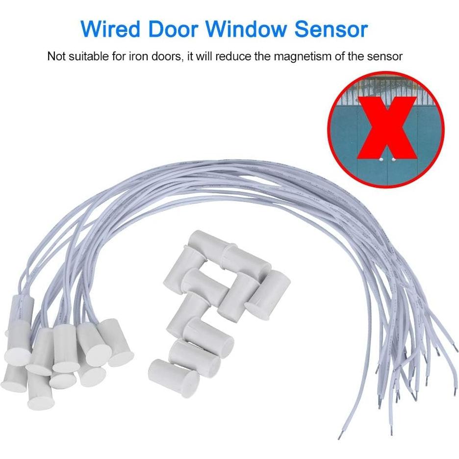 Sensor Magnético de Puerta Sonew 10 Piezas Cableado ABS