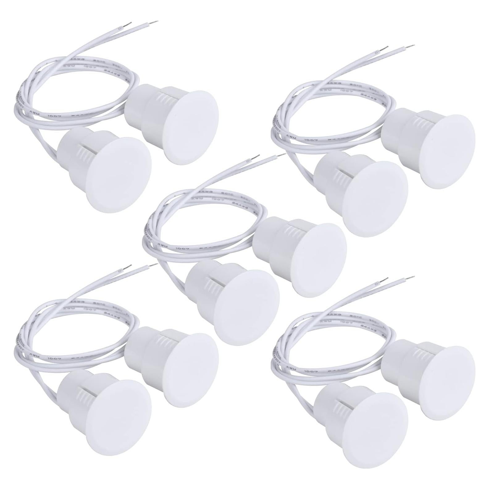 Sensor de Contacto Magnético Dairzitv para Puerta y Ventana NC 5 pcs