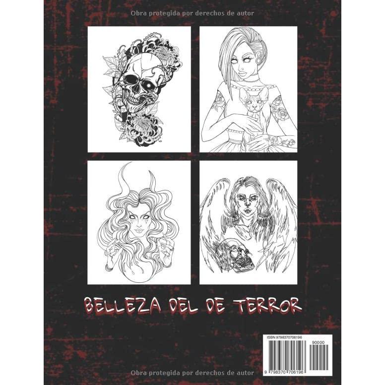 Libro para colorear La belleza del terror: Libro de colorear de bellezas de terror para adultos y adolescentes y libro de colorear de terror increíble ... la relajación de adultos (Spanish Edition)