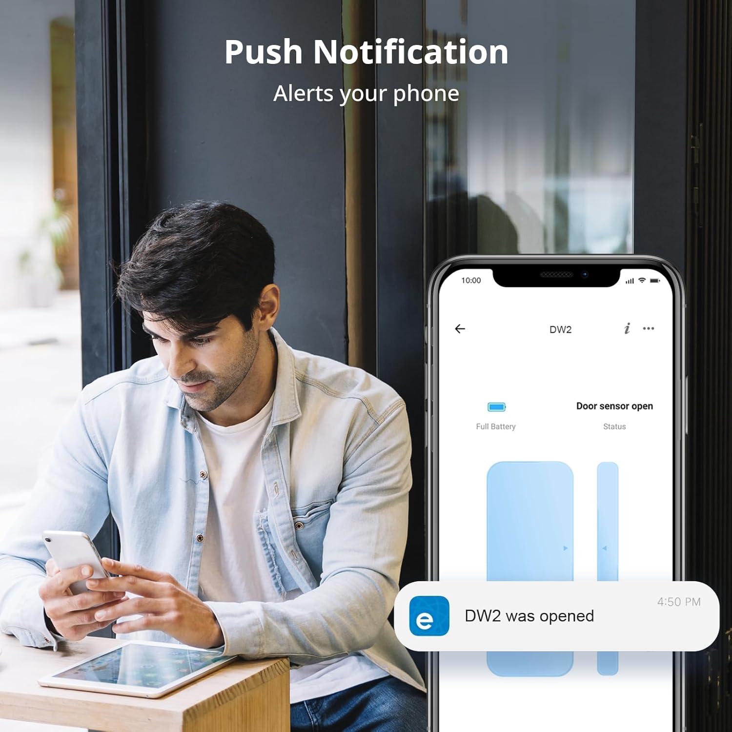 Sensor Inalámbrico de Puerta y Ventana SONOFF DW2 Wi-Fi