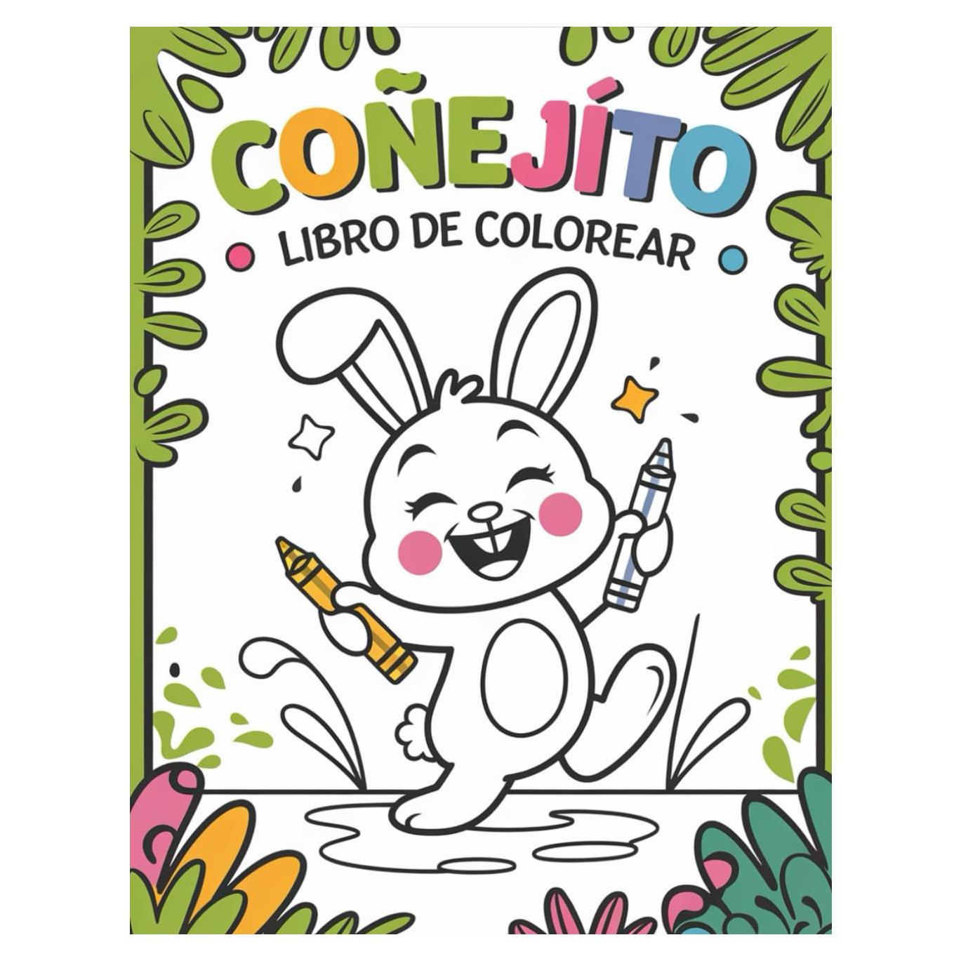 Conejito libro de colorear: Libro para colorear de 60 páginas para niños, adolescentes y adultos (Spanish Edition)