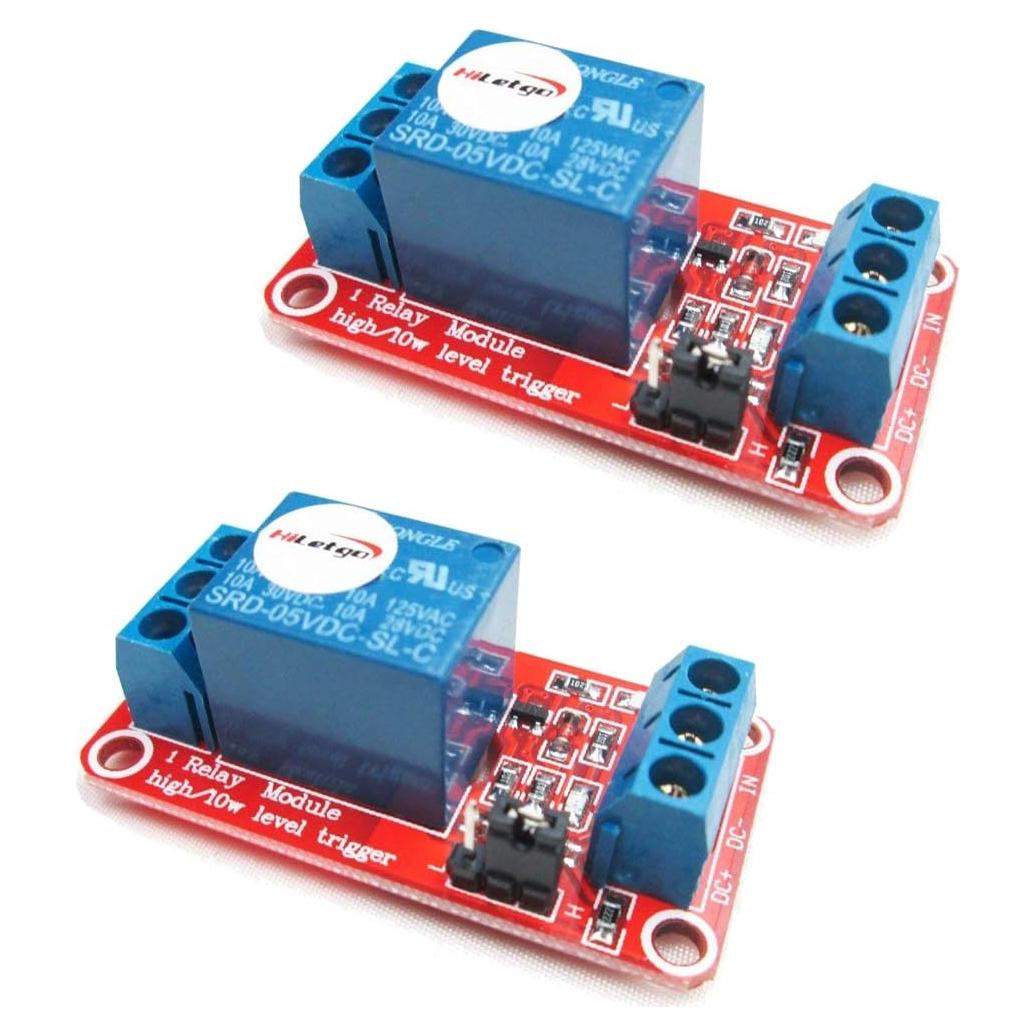Módulo de Relé de 5V HiLetgo 2 Piezas con Aislamiento Óptico