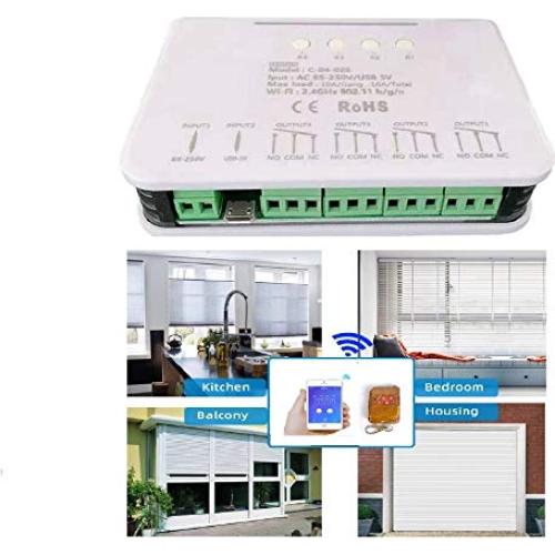 Interruptor de Relé Inteligente WiFi 4 Canales eWelink 120V