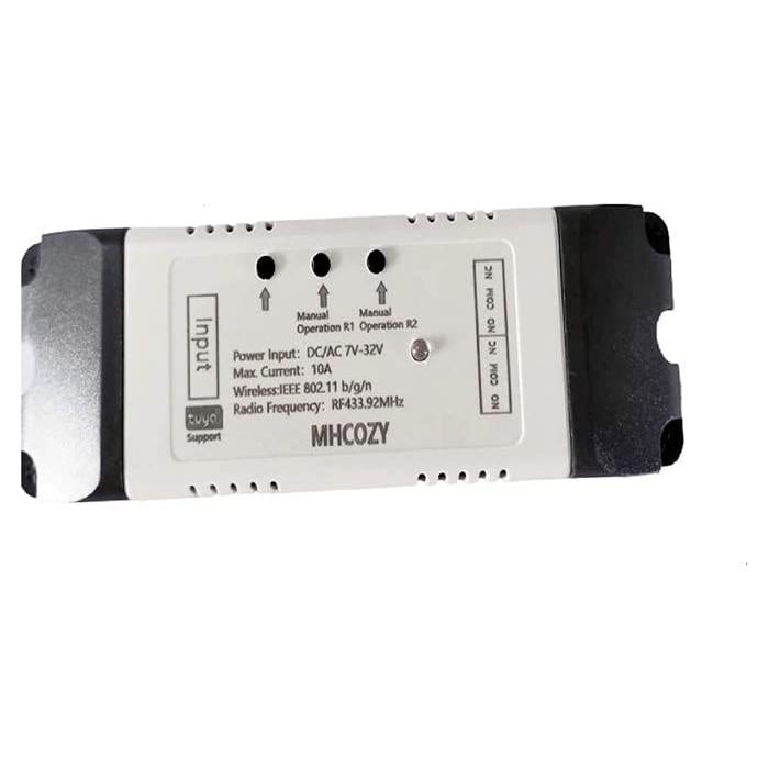 Interruptor Relé Inalámbrico WiFi MHCOZY 2 Canales Control Remoto