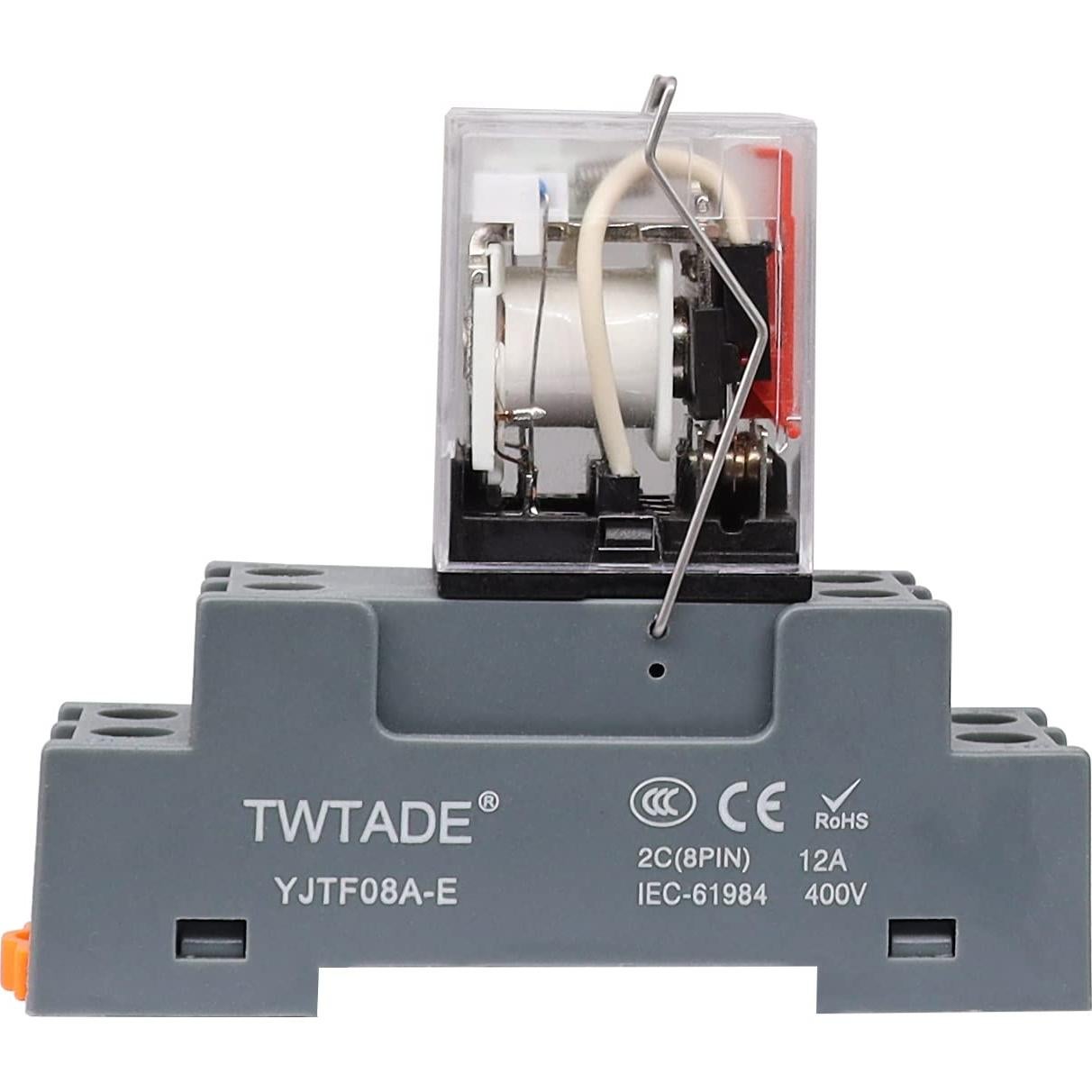 Relé Electromagnético TWTADE YJ2N-LY 10A AC 110V 8 Pines DPDT