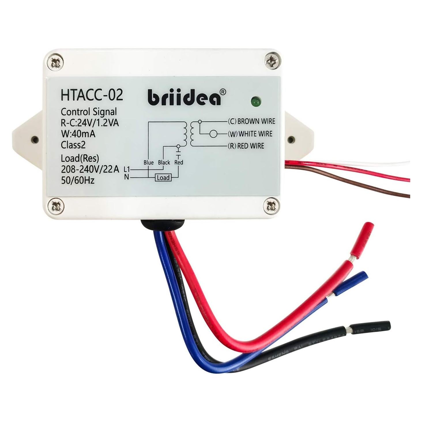 Interruptor de Relé Eléctrico Briidea 24V con Transformador Integrado