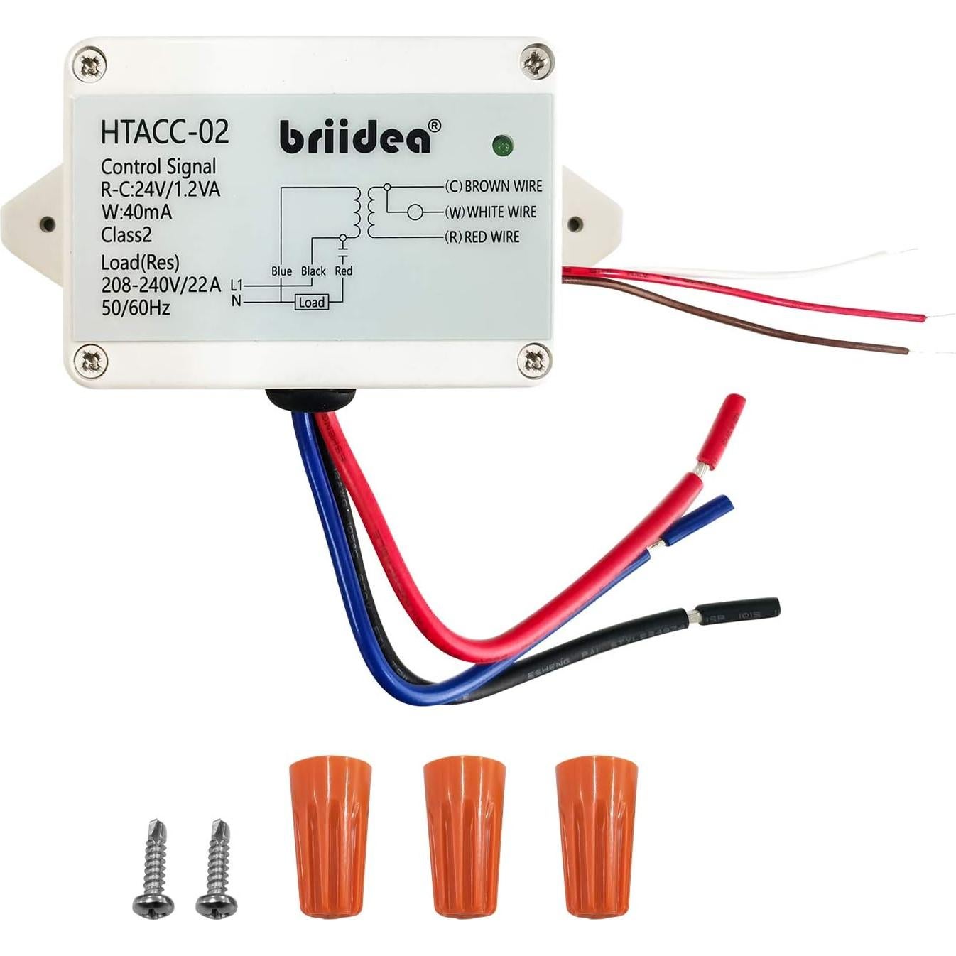 Interruptor de Relé Eléctrico Briidea 24V con Transformador Integrado