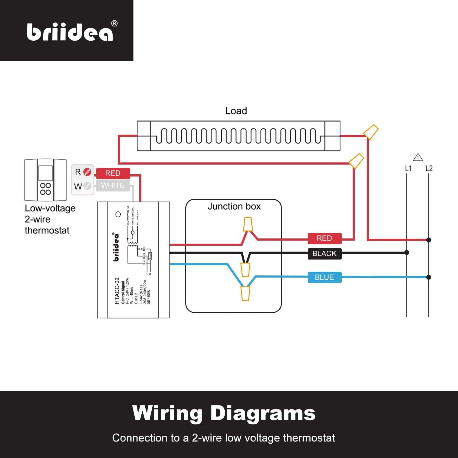 Interruptor de Relé Eléctrico Briidea 24V con Transformador Integrado