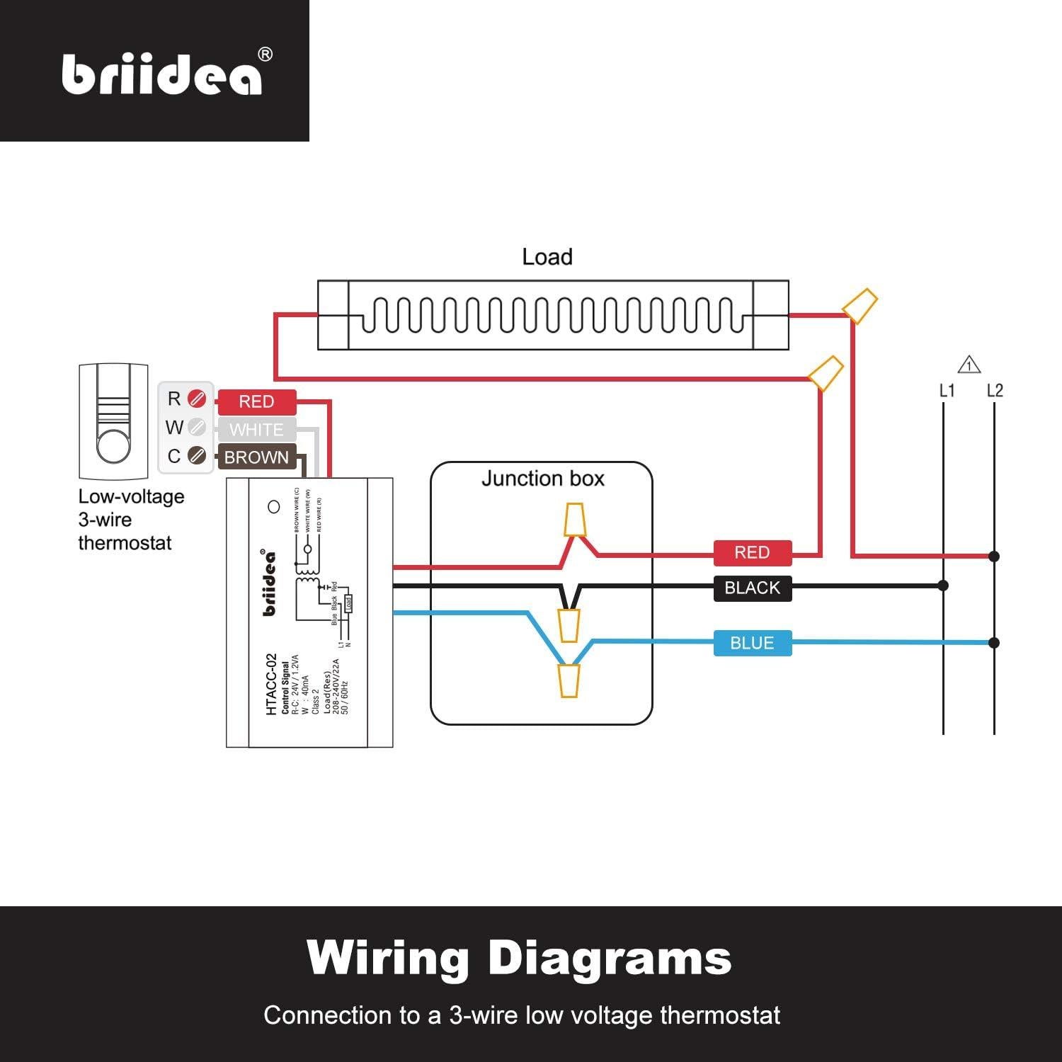 Interruptor de Relé Eléctrico Briidea 24V con Transformador Integrado