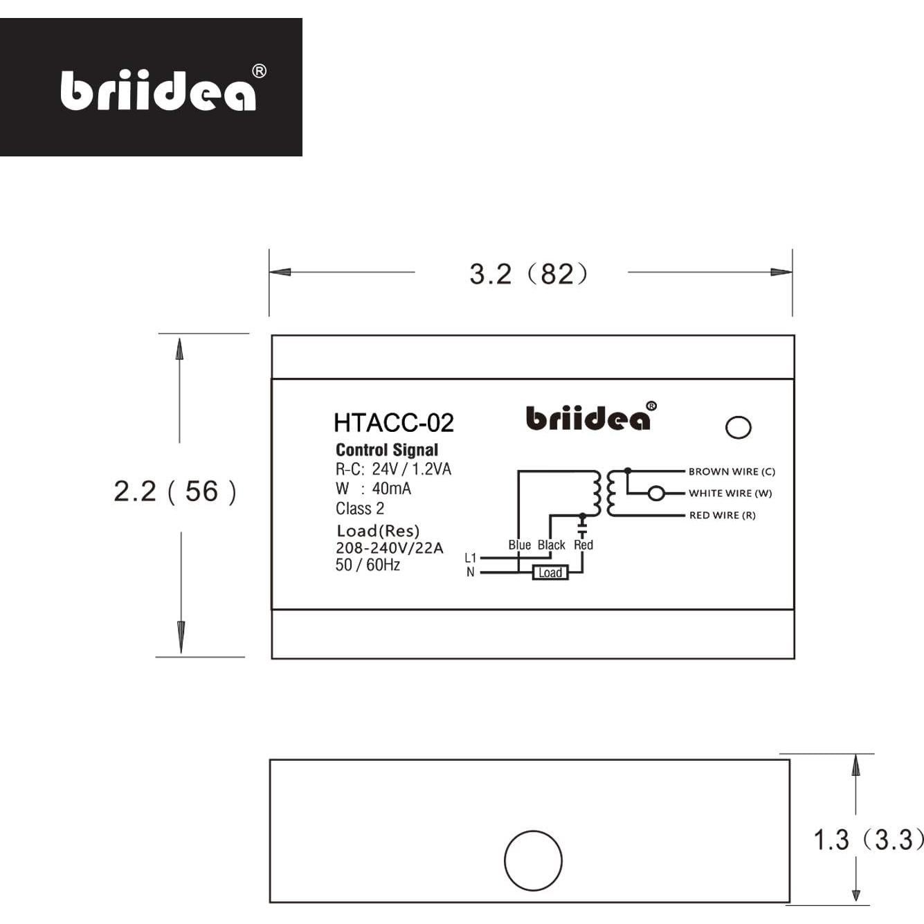 Interruptor de Relé Eléctrico Briidea 24V con Transformador Integrado