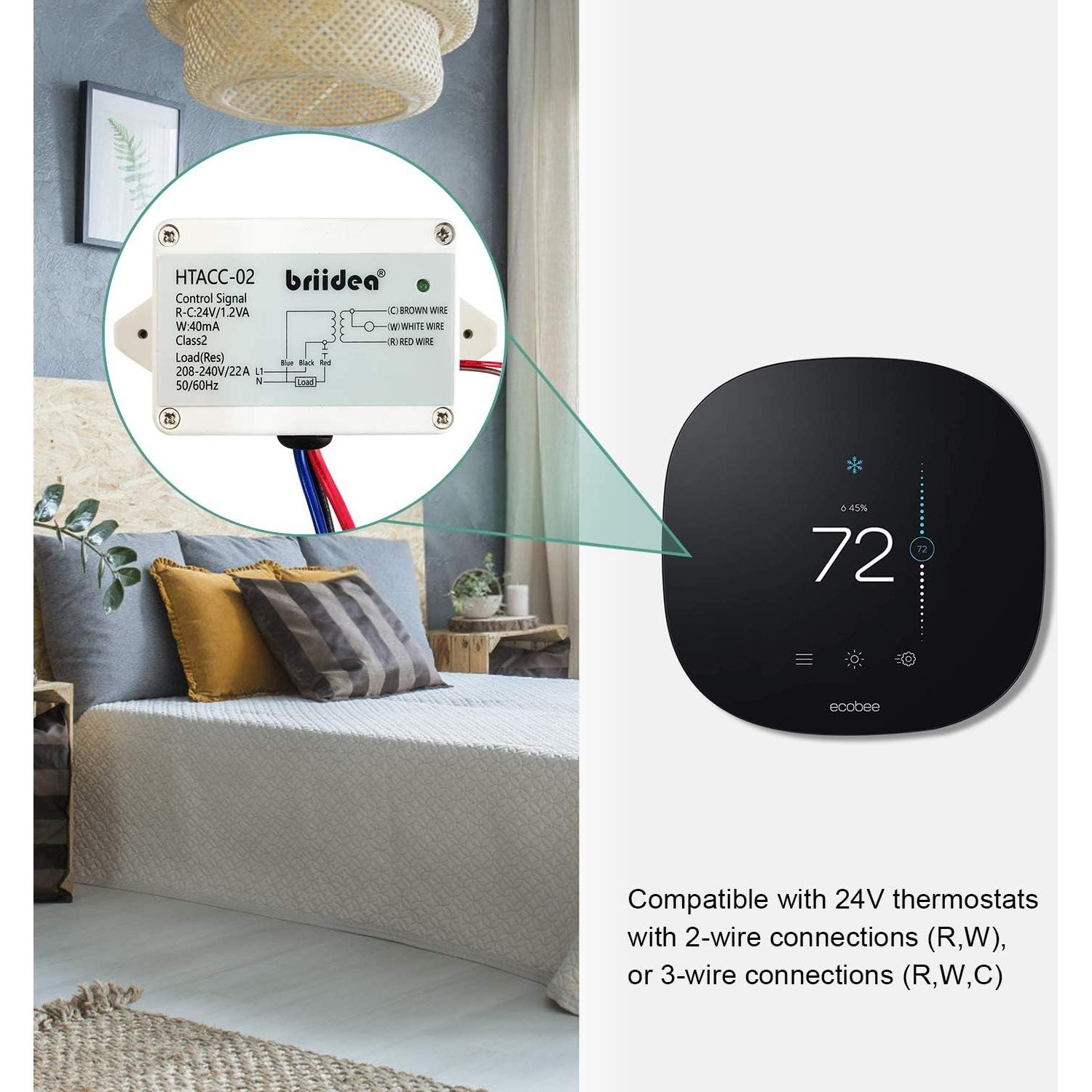 Interruptor de Relé Eléctrico Briidea 24V con Transformador Integrado