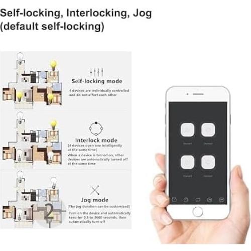 Interruptor Inteligente ZigBee 4 Canales YXMAN, Control por Voz