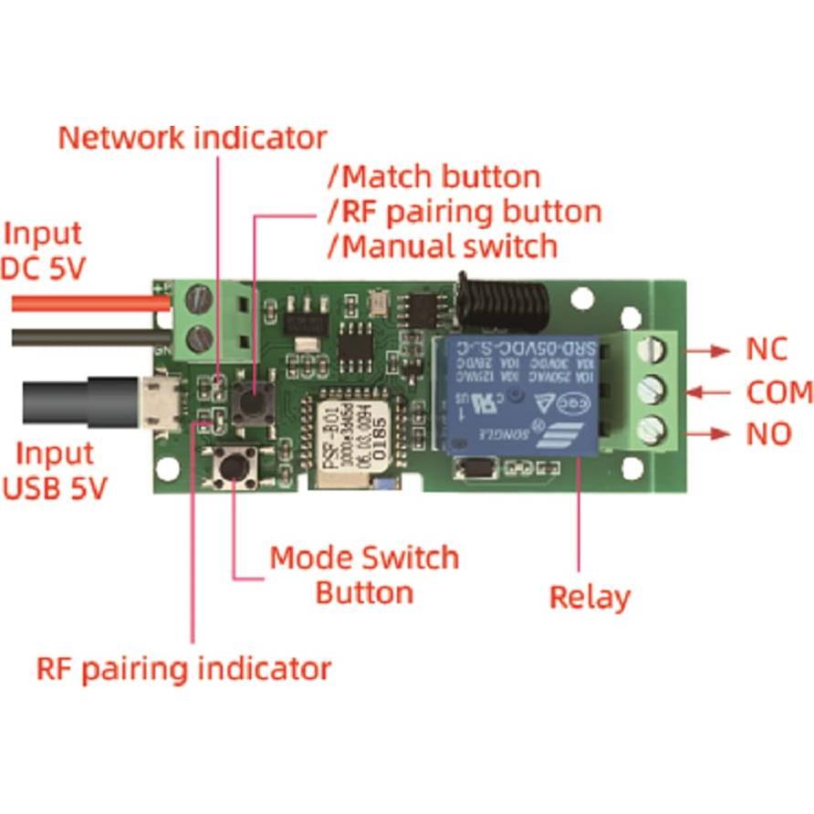 Interruptor Inteligente Inalámbrico WiFi Mic Technology 5V