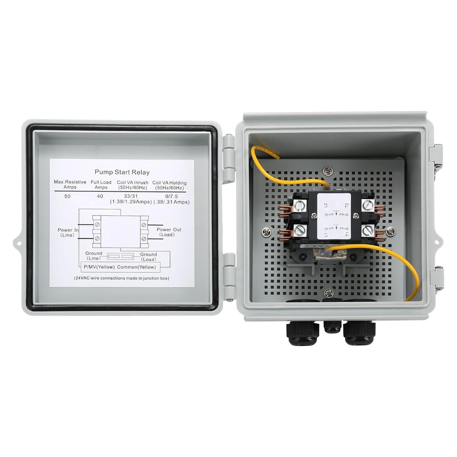 Bomba de Riego Briidea BR-136, Relé 24V 5HP, Impermeable