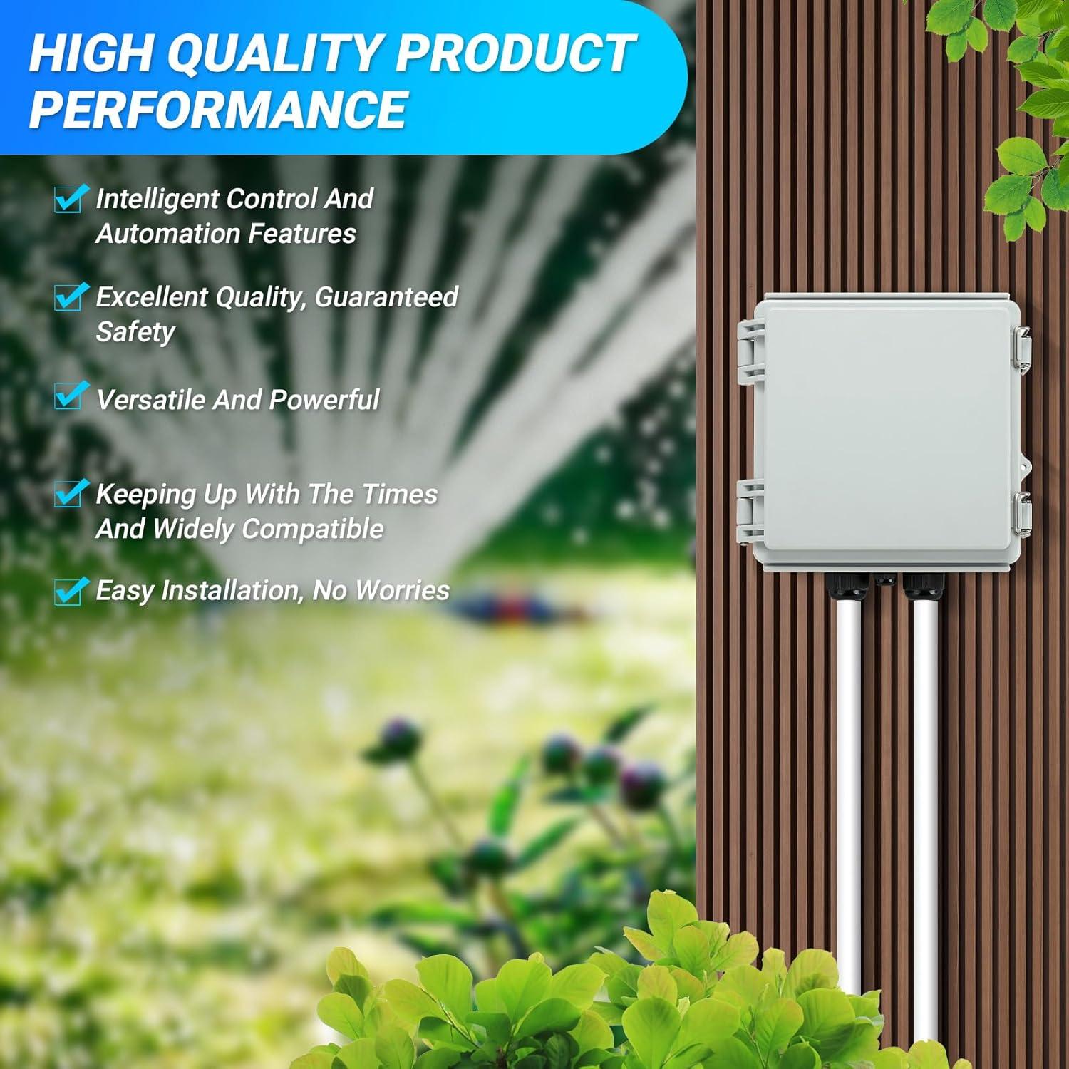 Bomba de Riego Briidea BR-136, Relé 24V 5HP, Impermeable