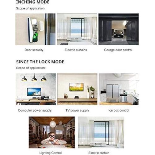 Interruptor Inteligente WiFi MHCOZY 7-32V Inching Auto-bloqueo