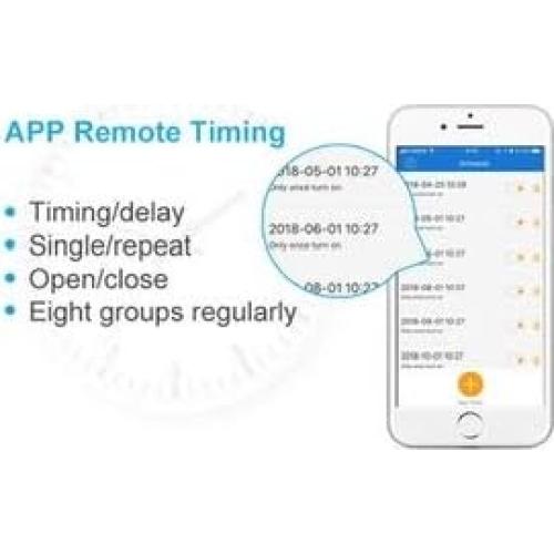 Interruptor Inteligente WiFi MHCOZY 7-32V Inching Auto-bloqueo